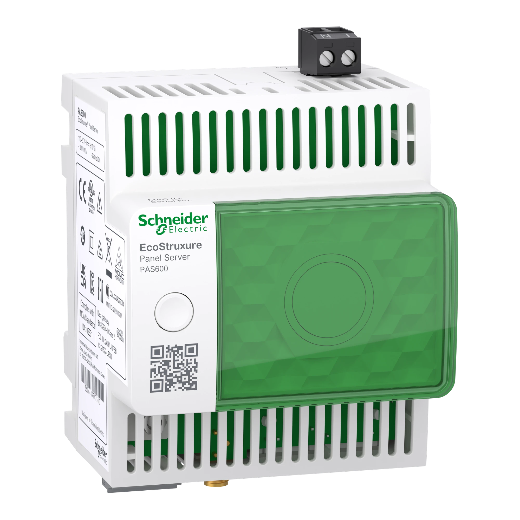 Schneider Electric PAS600 Panel Server Universal Wireless and Modbus RTU Ethernet Interface, 230V (img_001)