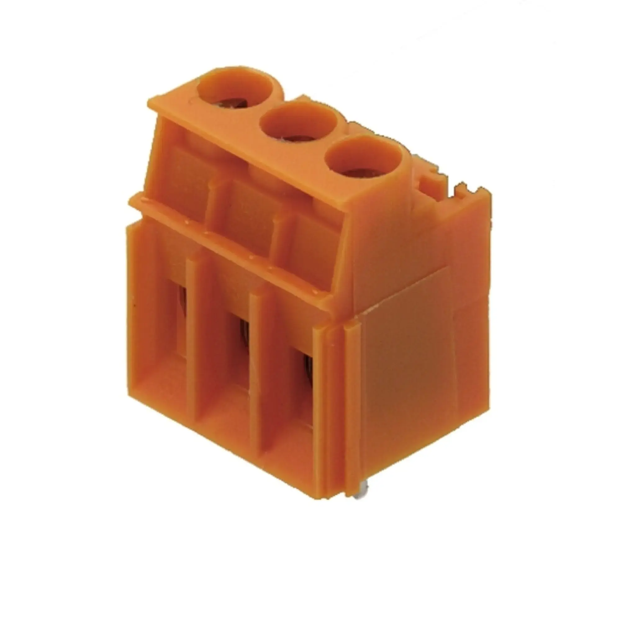 Weidmüller 1022990000 PCB terminal, 250 V, 32 A, Pitch in mm: 5.08, 6 mm², Number of poles: 3, Clamping yoke connection, THT solder connection, 90°, Box (img_001)