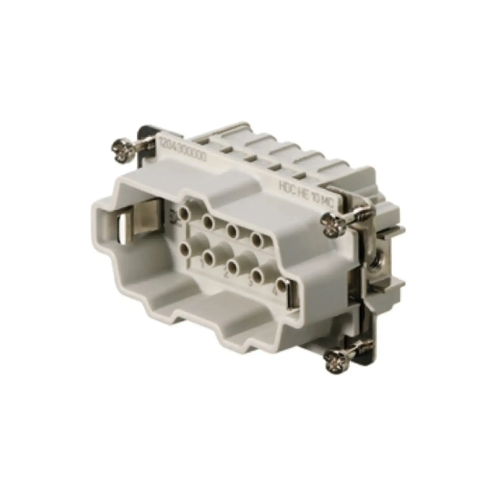 Weidmüller 1204300000 Contact insert (industry plug-in connectors), Male, 500 V, 16 A, Number of poles: 10, Crimp connection, Size: 4 (img_001)