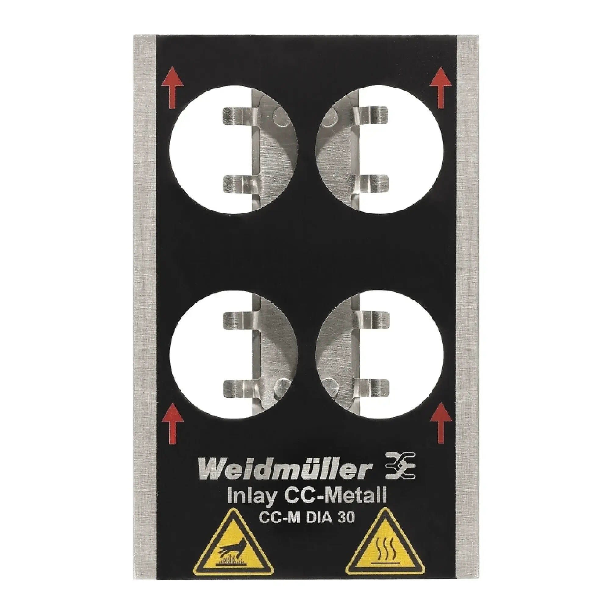 Weidmüller 1341100000 Inlay (device marking), Marker type: CC-M DIA 30, Version: Holder for 4 signs (img_001)