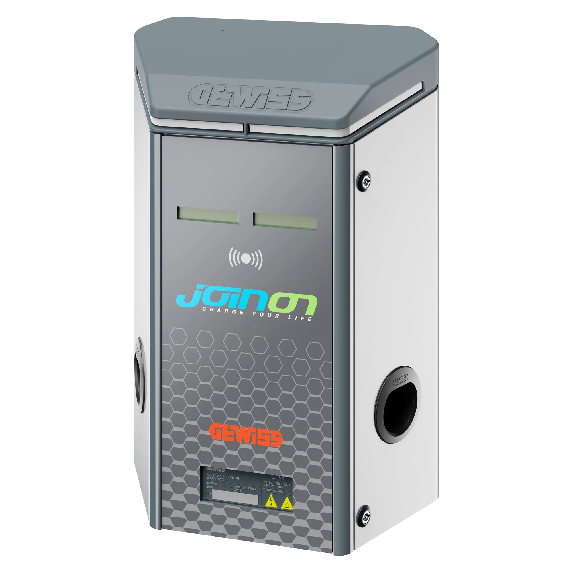 GEWISS GWJ2121R Ladestation JOINON RFID 7.4 kW 1xT2S+SC IP55 (img_001)