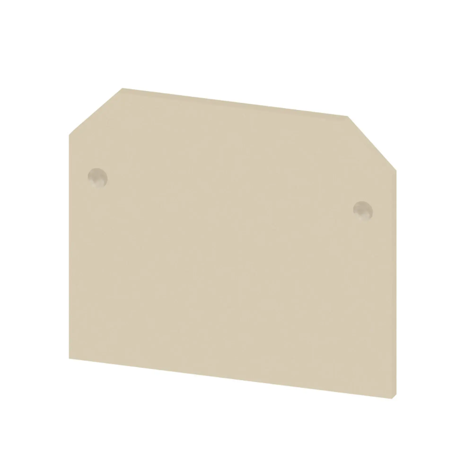 Weidmüller 0279560000 End plate (terminals), beige, Height: 36.5 mm, Width: 1.5 mm, V-2, Polyamide 66 (img_001)