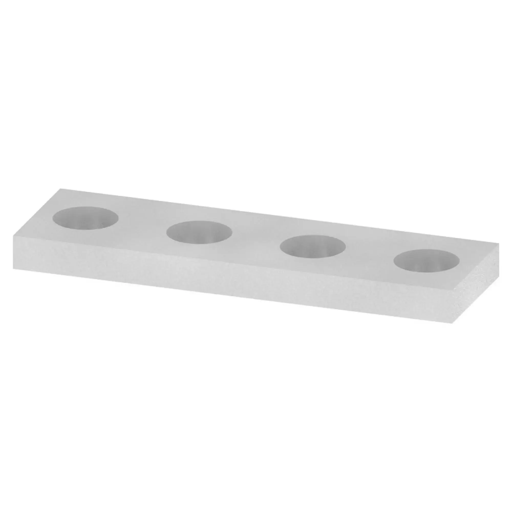 Weidmüller 0216000000 Cross-connector (terminal), when screwed in, grey, 24 A, Number of poles: 4, Pitch in mm: 5.00, Insulated: No, Width: 19.7 mm (img_001)