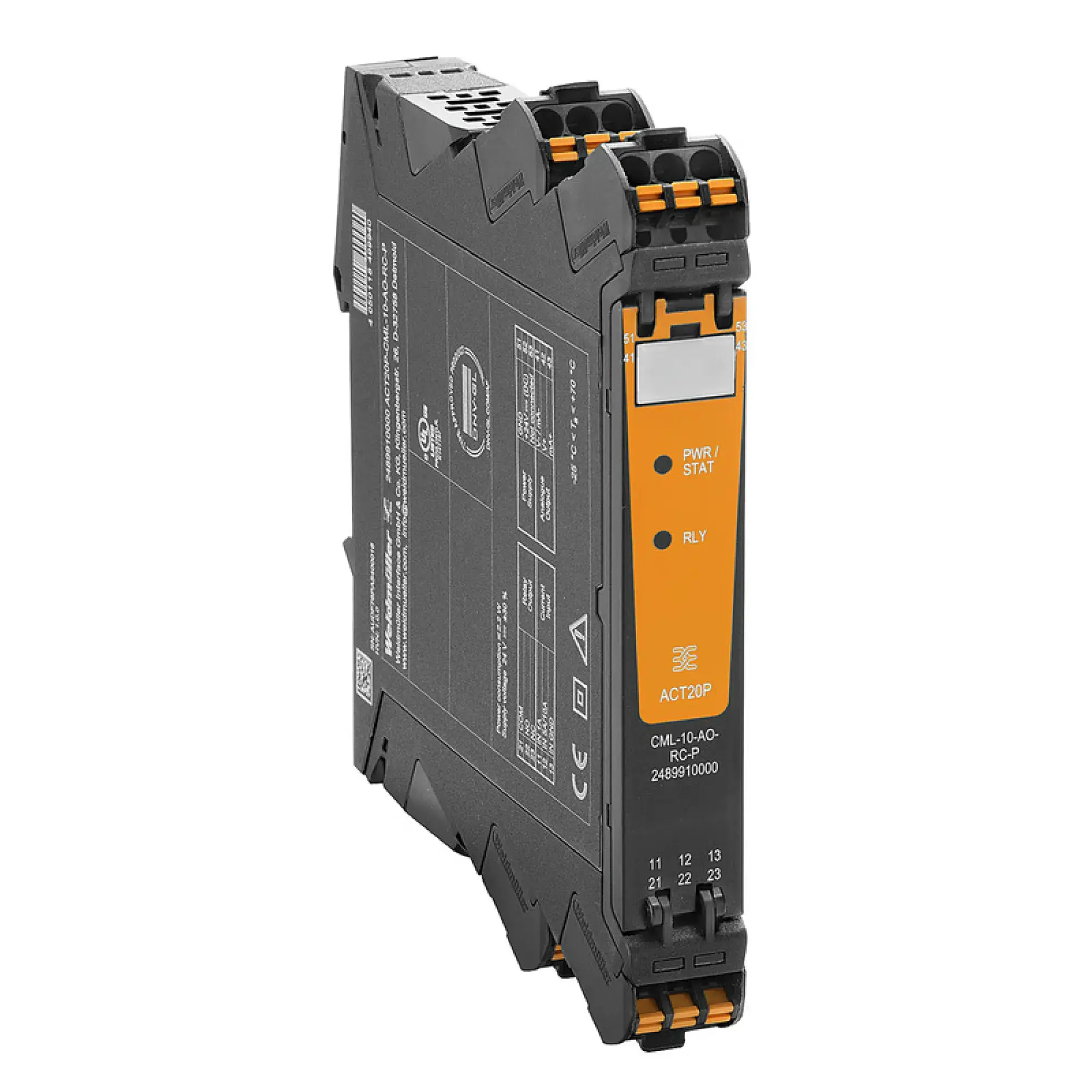 Weidmüller 2489910000 Current-measuring transducer, Analogue output, Relay output, Input : 0…1/5/10 A, Output : 0(4)-20 mA, Relay (img_001)