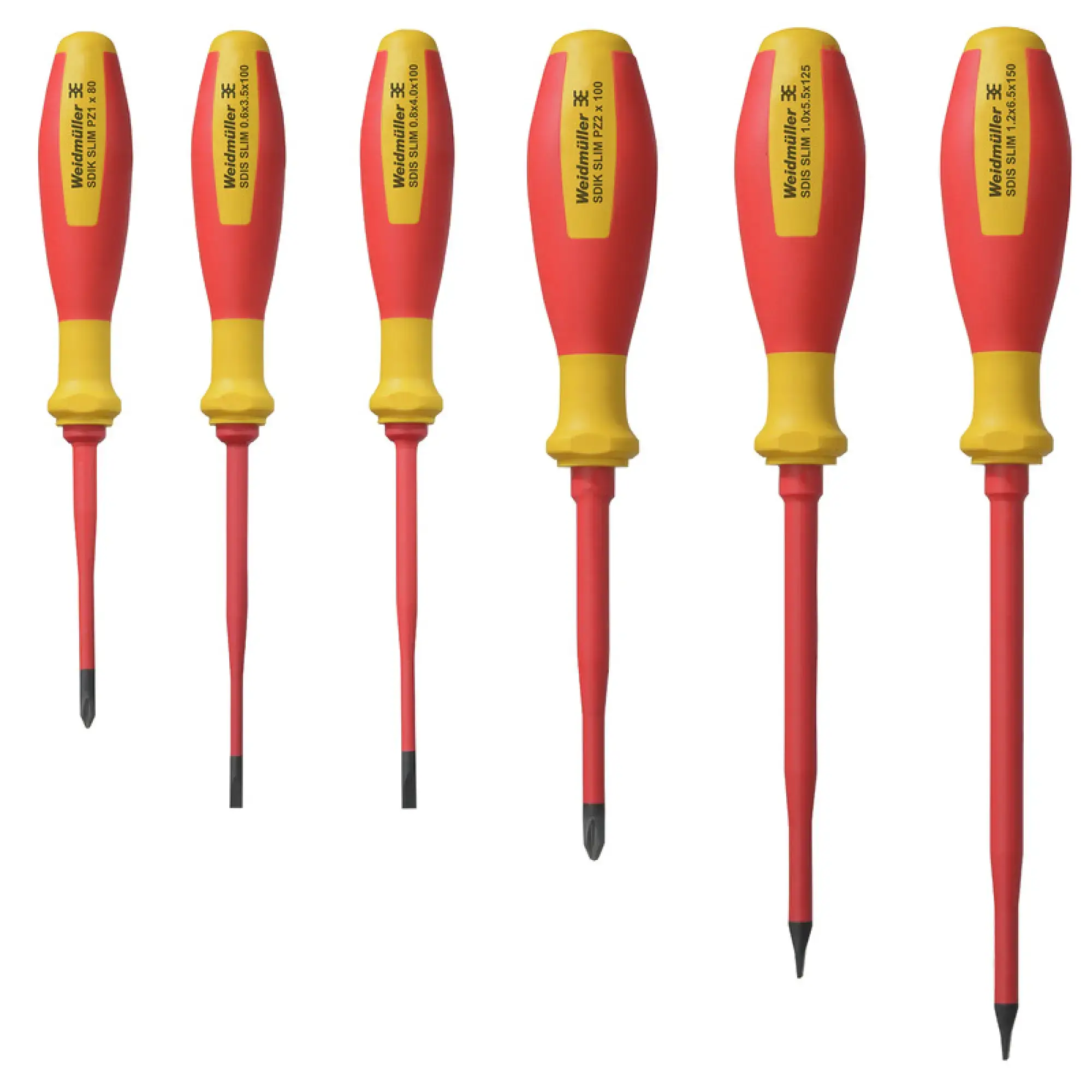 Weidmüller 2749590000 Screwdriver set, VDE-insulated Slotted and crosshead PZ-SD screwdriver set, SlimLine (img_001)