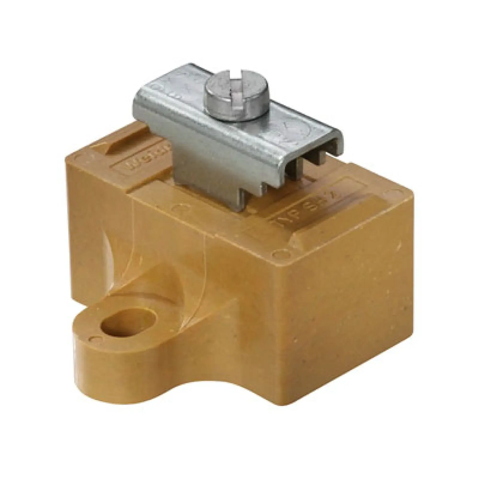 Weidmüller 0641720000 Busbar support, medium yellow, 130 °C, Width: 40 mm, V-0, KrG, when screwed in (img_001)