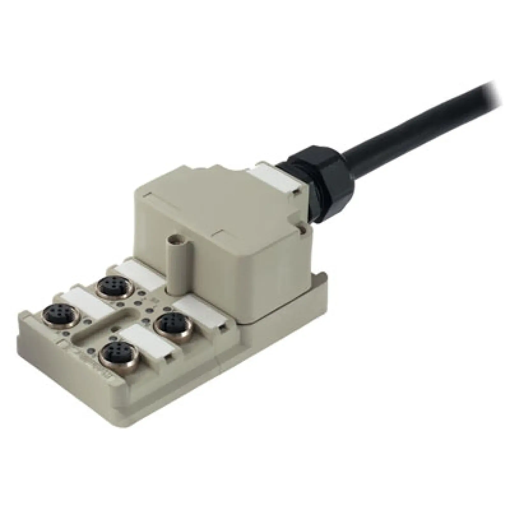 Weidmüller 1804580000 Sensor-actuator passive distributor (with cable), Hood version, M12, 30 V, A-coded, LED: Yes, LED initiator: Yes, Wiring type: PNP (img_001)