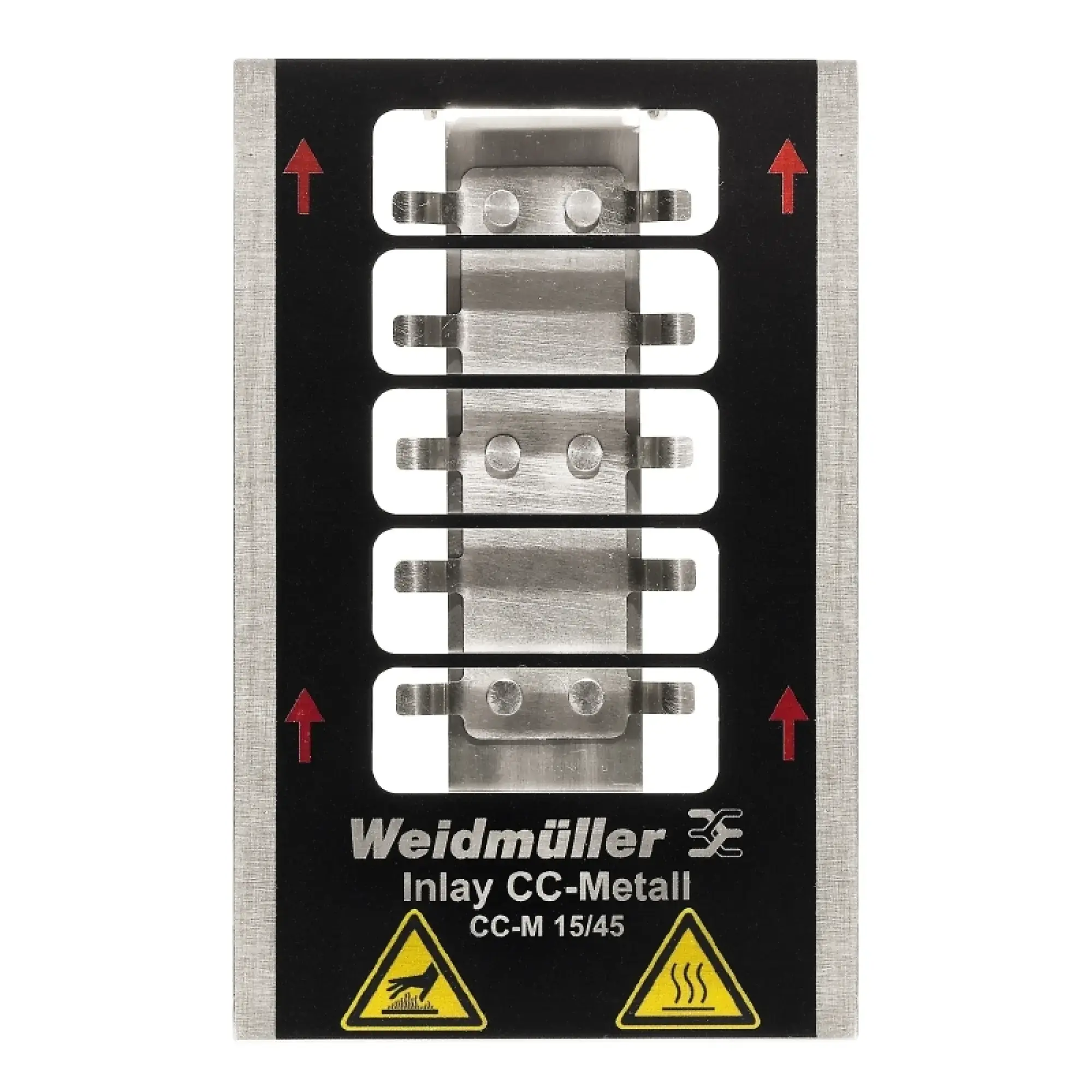 Weidmüller 1341090000 Inlay (device marking), Marker type: CC-M 15/45, Version: Holder for 5 signs (img_001)