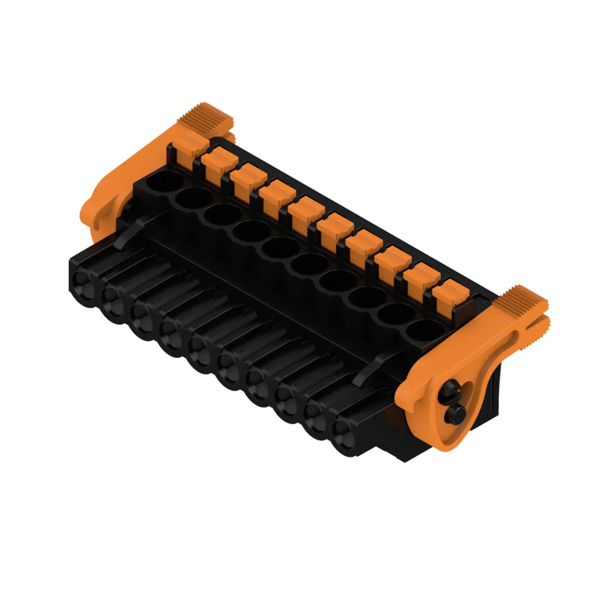 Weidmüller 1000490001 PCB connector (wire connection), 320 V, 24 A, Pitch in mm: 5.08, 3.31 mm², Number of poles: 10, PUSH IN with actuator, Box (img_001)