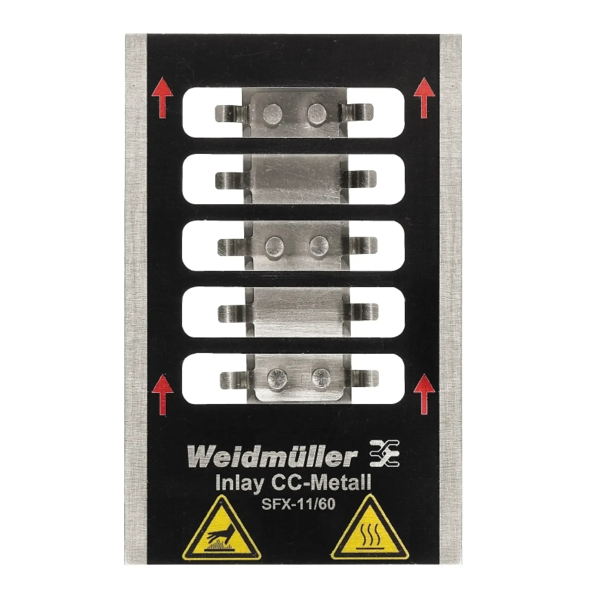 Weidmüller 1341110000 Inlay (device marking), Marker type: SFX-M 11/60, Version: Holder for 5 signs (img_001)