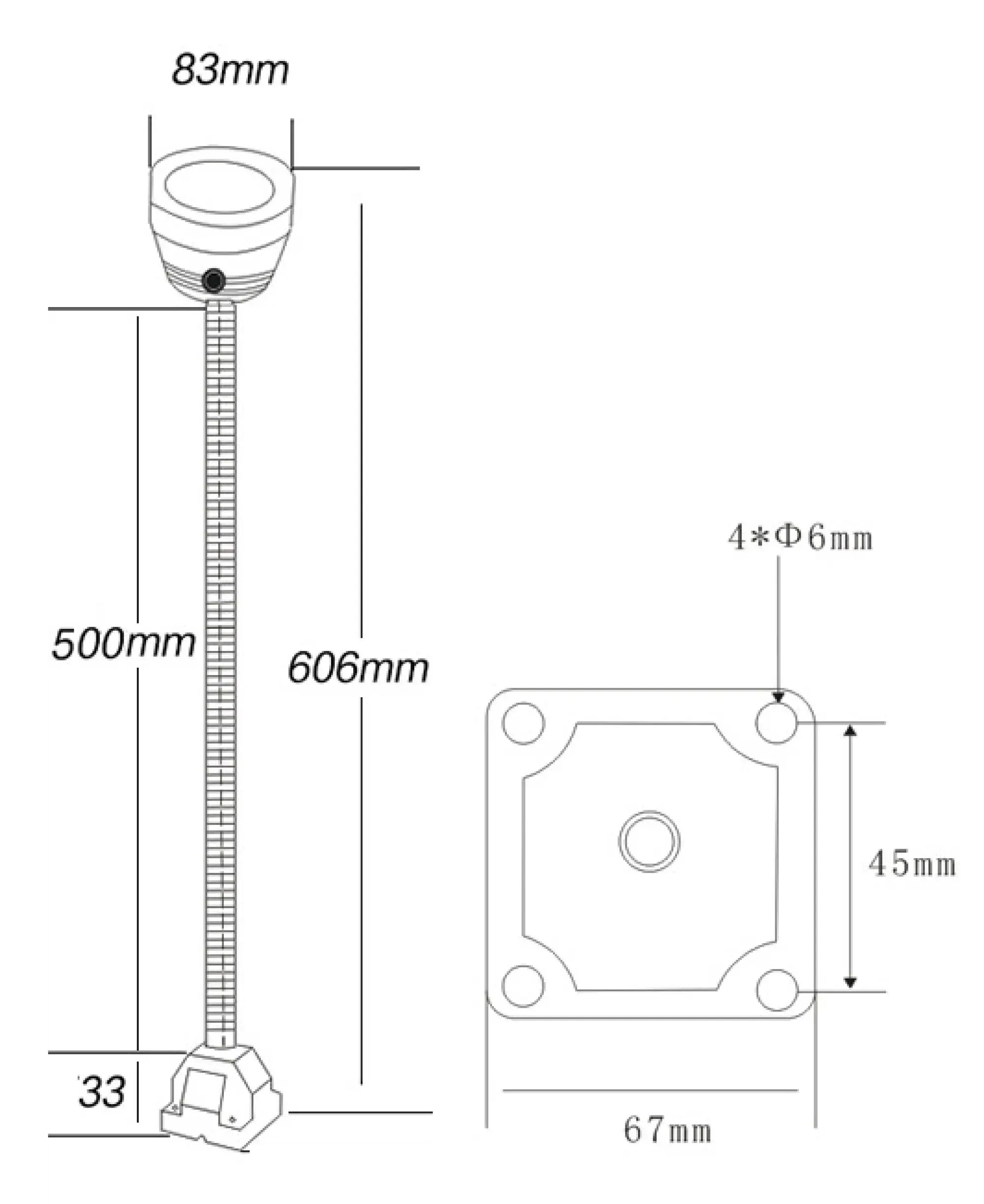 Elmet Light E05001-2 INDUSTRIAL MACHINE LIGHT FLEX 6W / 230V / 6000K / IP65 / LED / 50cm (img_010)