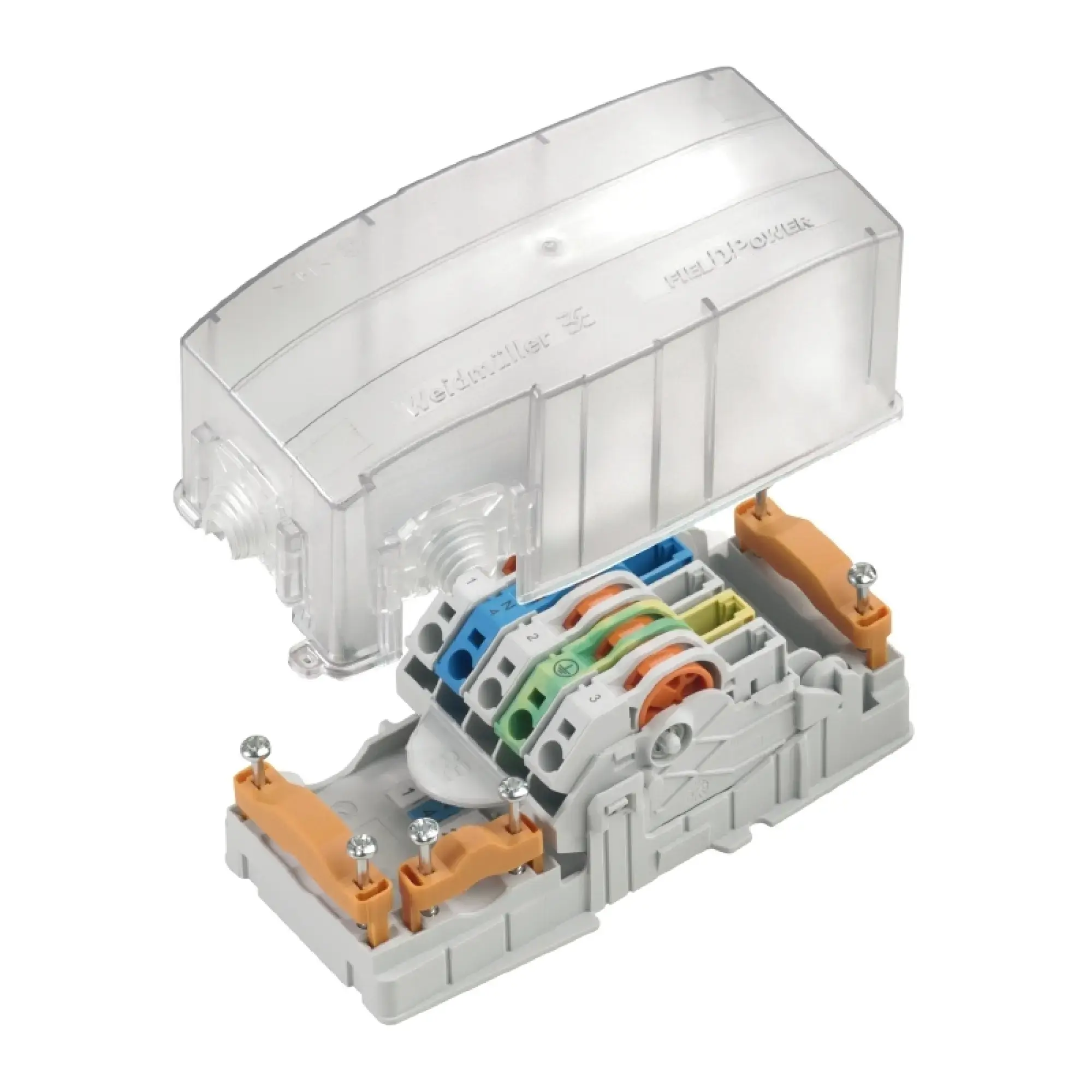 Weidmüller 1111910000 Energy distribution terminal strip with housing, IP30, in complete state, Polycarbonate (img_001)