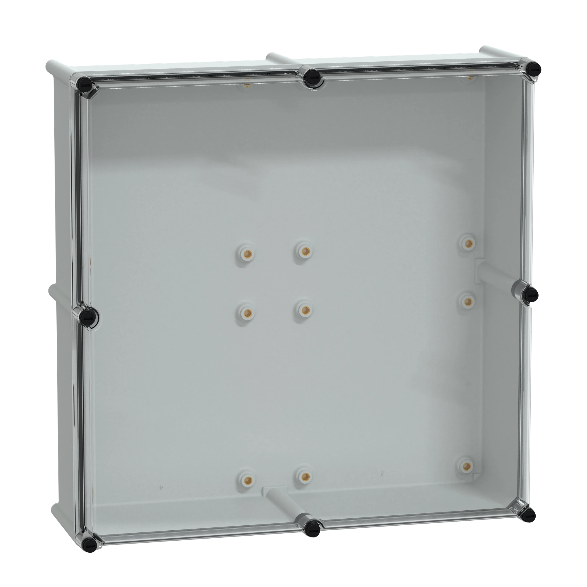 Schneider Electric NSYPLS5454G Polyester Enclosure PLS Wall Mounting 540x540x180mm IP66, Transparent PC Cover (img_001)