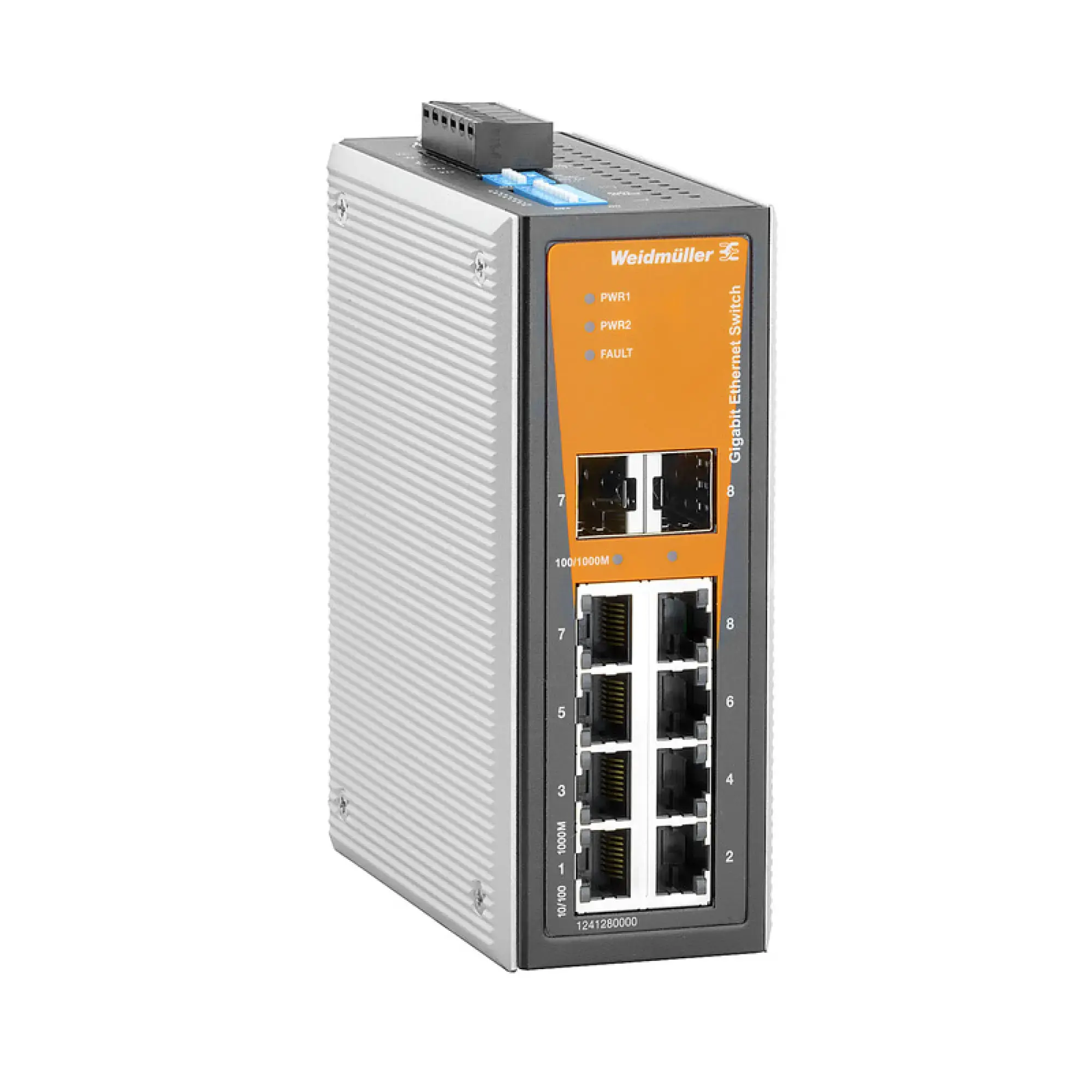 Weidmüller 1286870000 Network switch (unmanaged), unmanaged, Gigabit Ethernet, Number of ports: 6 * RJ45 10/100/1000BaseT(X), 2 * combo-ports (10/100/1000BaseT(X) or 100/10 (img_001)