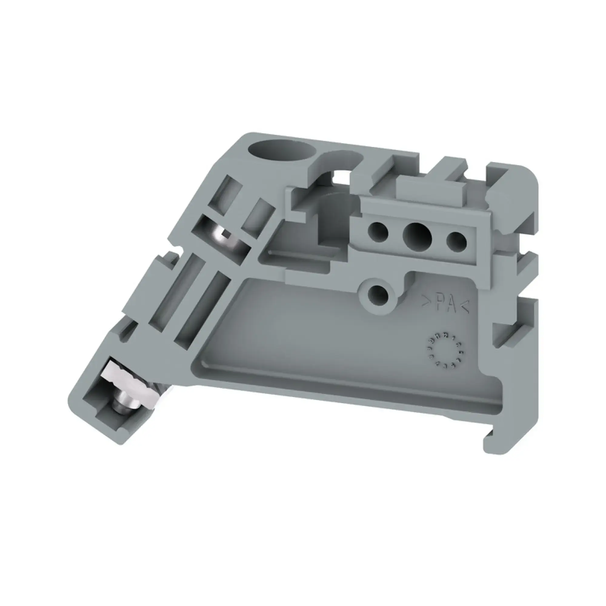 Weidmüller 1854410000 End bracket, grey, TS 35, V-2, Wemid, Width: 9 mm, 120 °C (img_001)