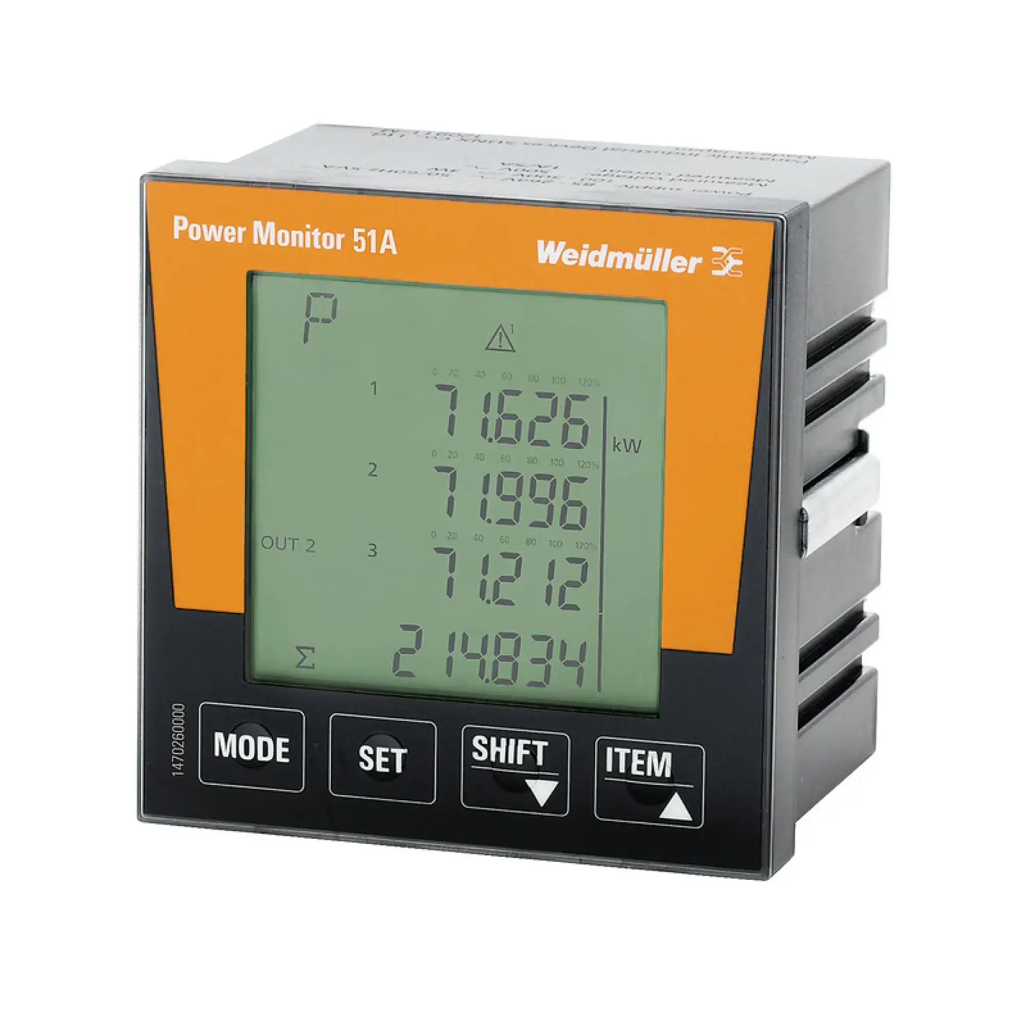 Weidmüller 1470260000 Measuring device electrical quantity, 0…500 V, Modbus RTU (img_001)