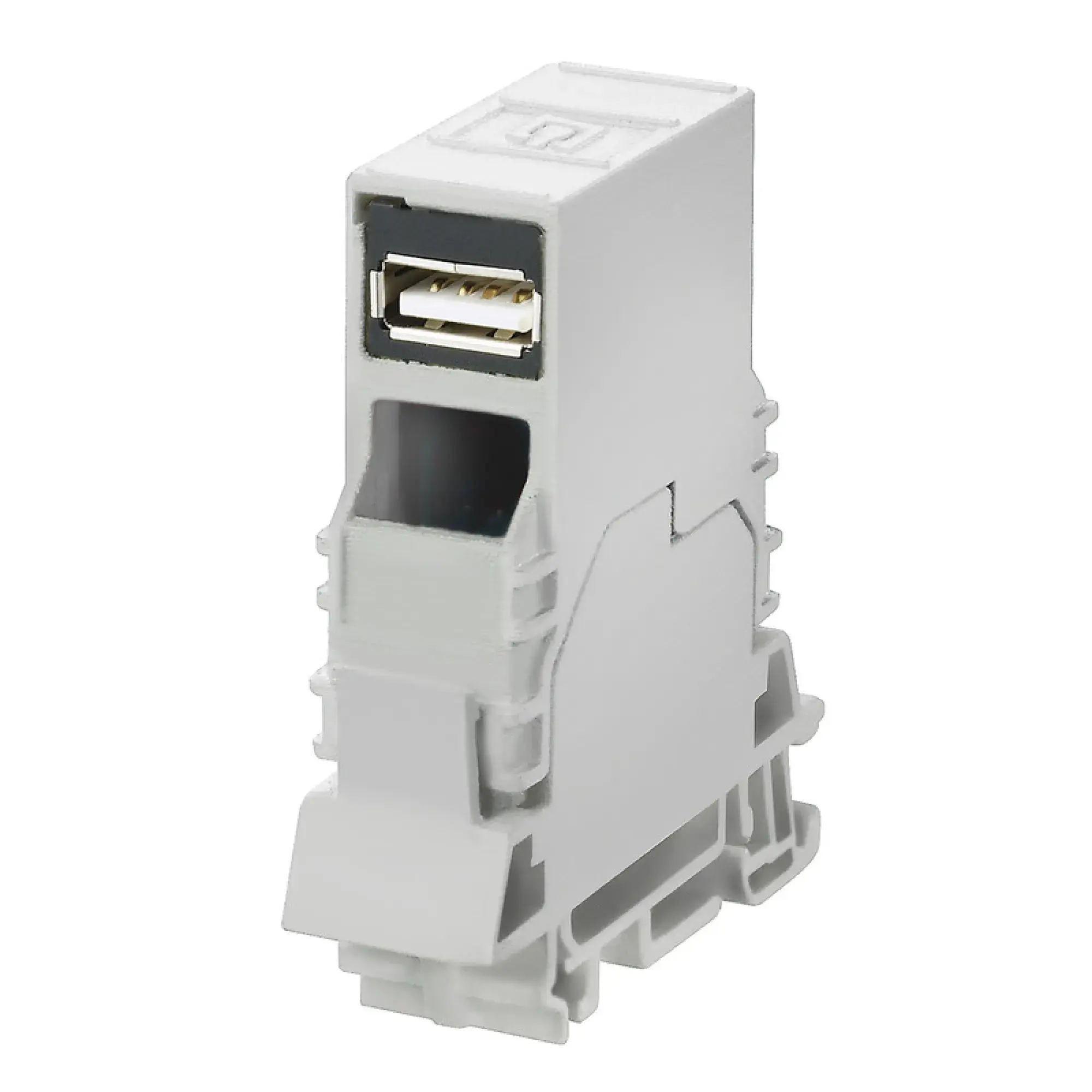 Weidmüller 8946960000 Feed-through plug-in connector USB, IP20, Connection 1: USB A, Connection 2: USB A (img_001)