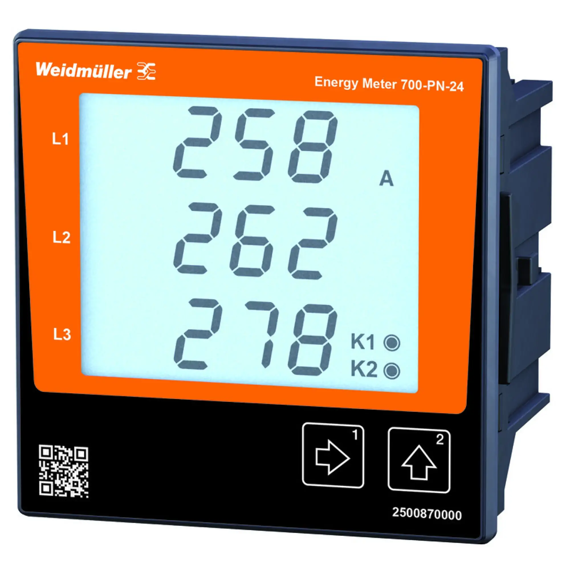 Weidmüller 2500870000 Measuring device electrical quantity, 480 V, PROFINET, Modbus RTU, Modbus TCP/IP, Modbus RTU over Ethernet, SNMP (img_001)