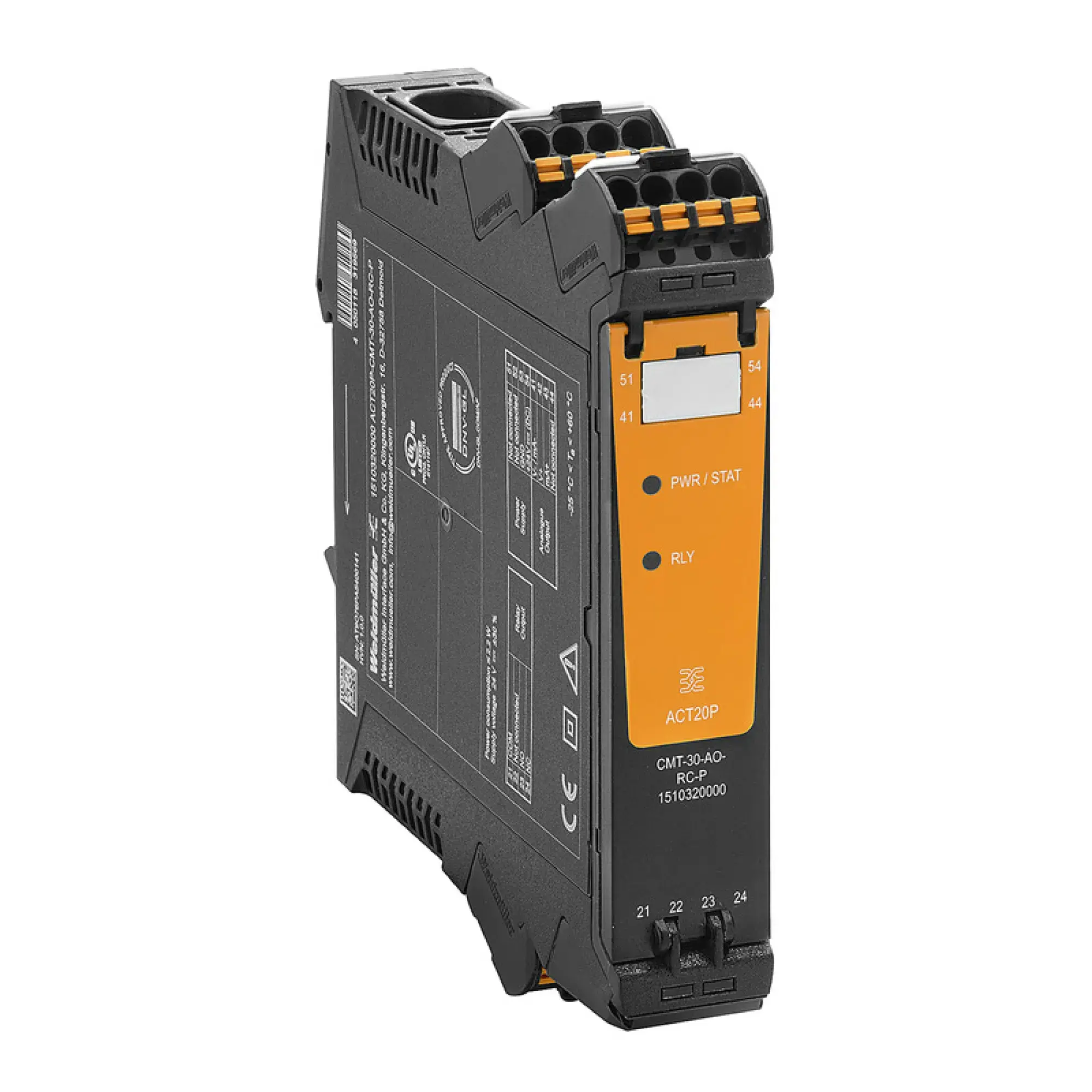 Weidmüller 1510290000 Current-measuring transducer, Analogue output, Relay output, Input : 0…40/50/60 A, Output : 0(4)-20 mA, Relay (img_001)