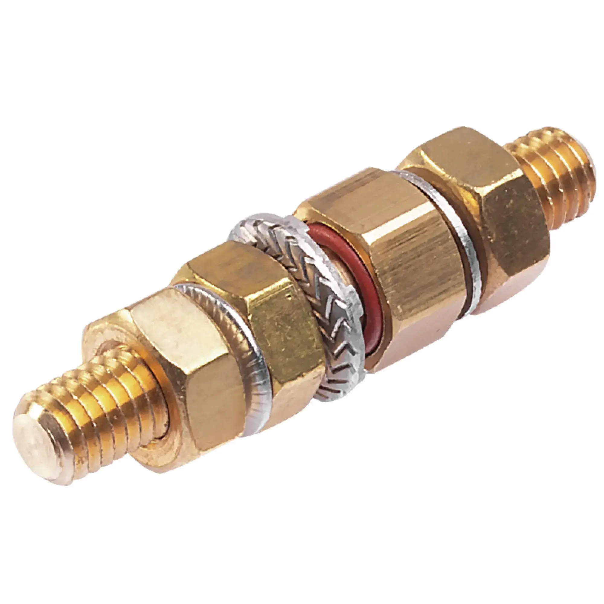 Weidmüller 1277250000 Earthing stud (Housing), Klippon POK (polyester empty enclosure), Miscellaneous, 12.3 x 12.3 x 42 mm, Brass (img_001)