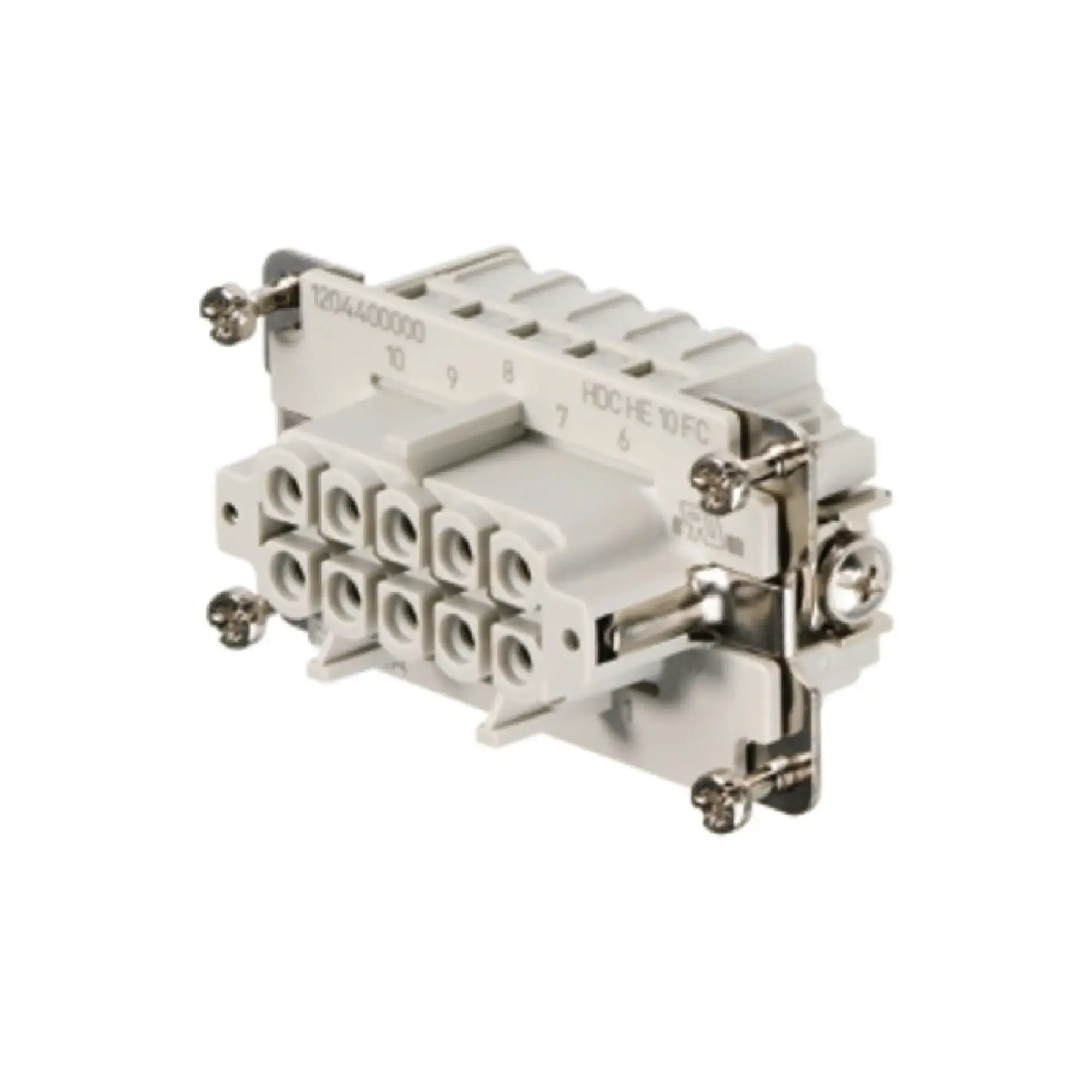 Weidmüller 1204400000 Contact insert (industry plug-in connectors), Female, 500 V, 16 A, Number of poles: 10, Crimp connection, Size: 4 (img_001)