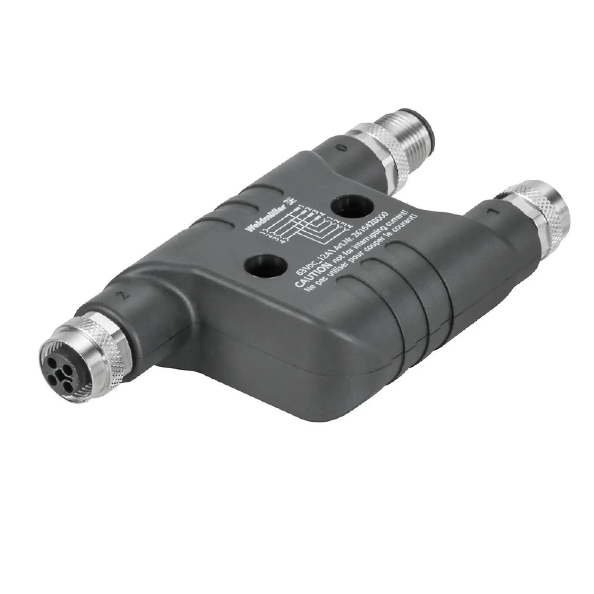 Weidmüller 2616420000 Sensor-actuator adaptor, Number of poles: 4, Coding: T-coded (img_001)
