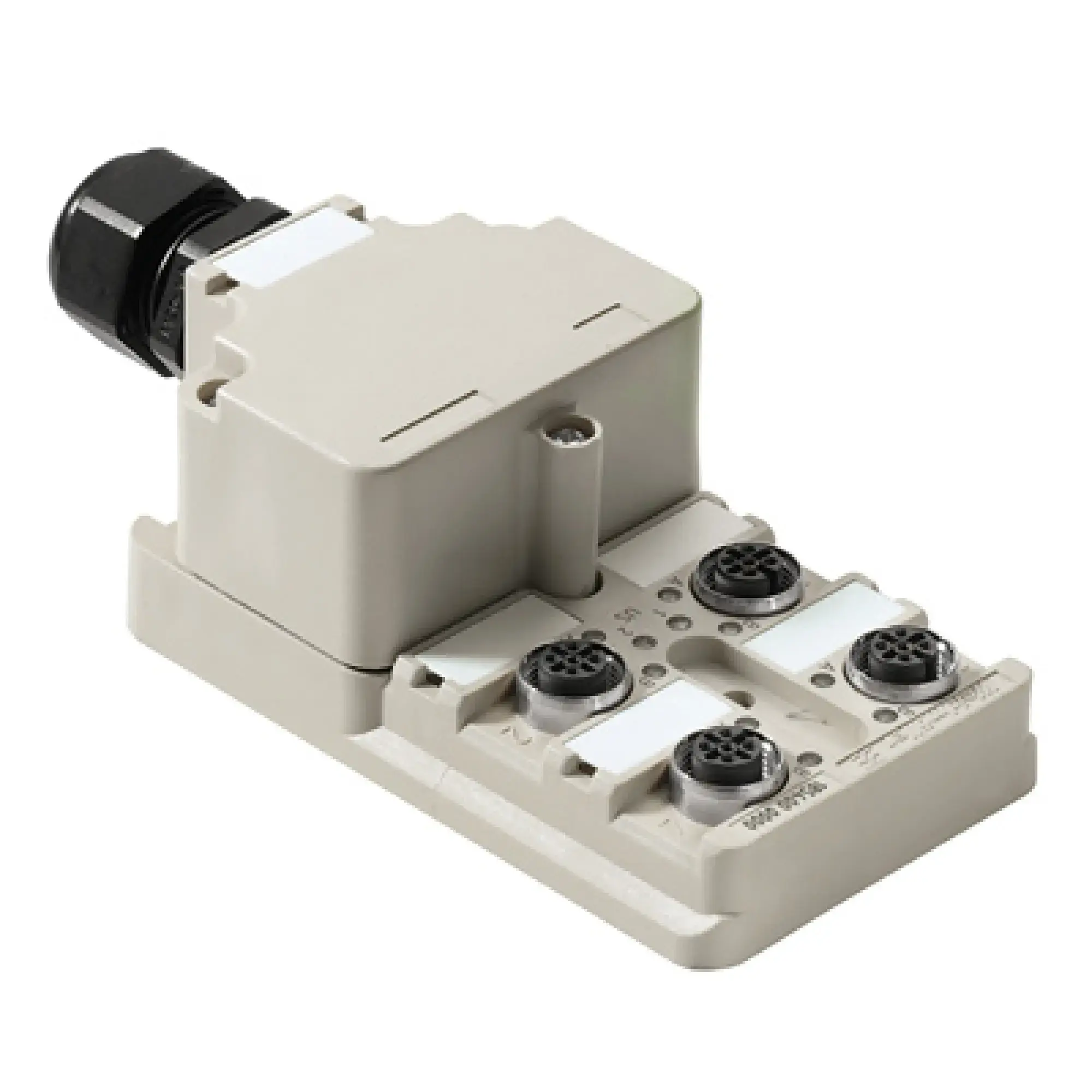 Weidmüller 1766780000 Sensor-actuator passive distributor (without cable), IDC, Hood version, M12, 30 V, A-coded, LED: Yes, LED initiator: Yes, Wiring type: PNP (img_001)