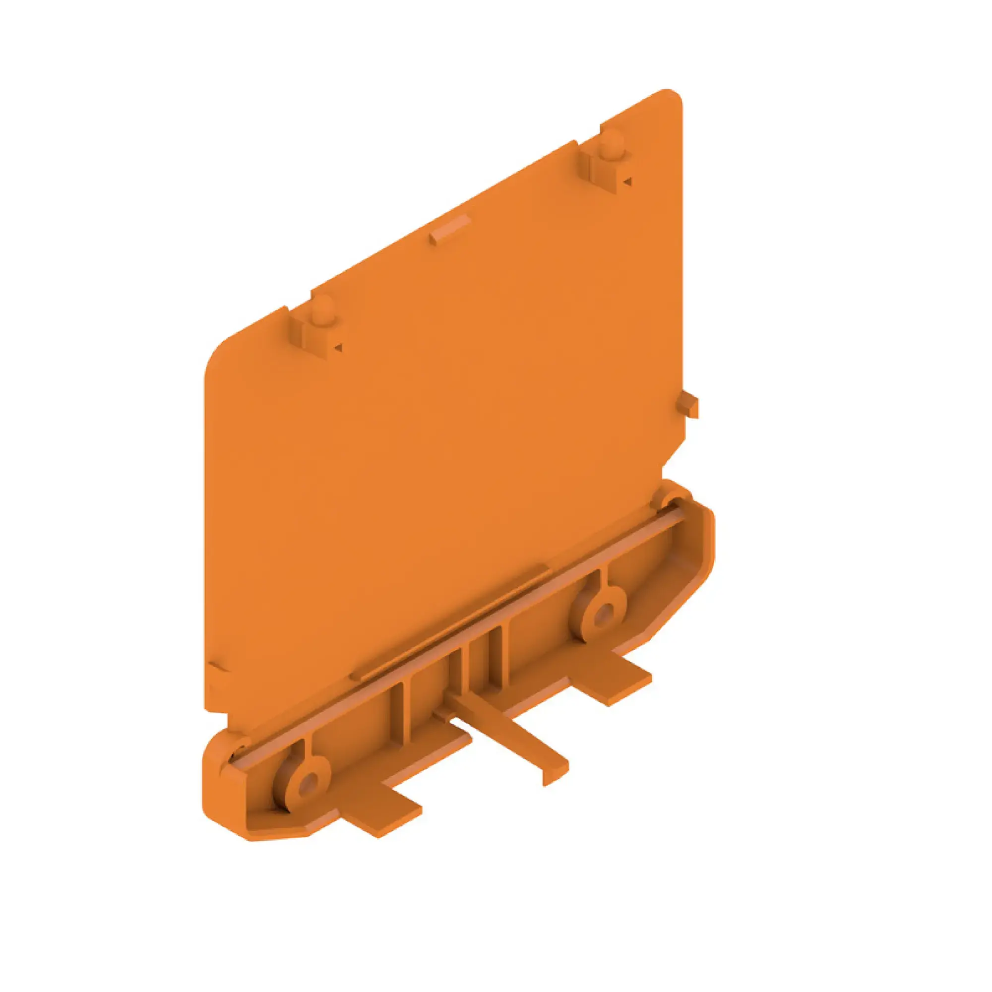 Weidmüller 1185460000 End plate (Profile housing), Width: 27.2 , IP20 in installed state, PA 66, orange (img_001)