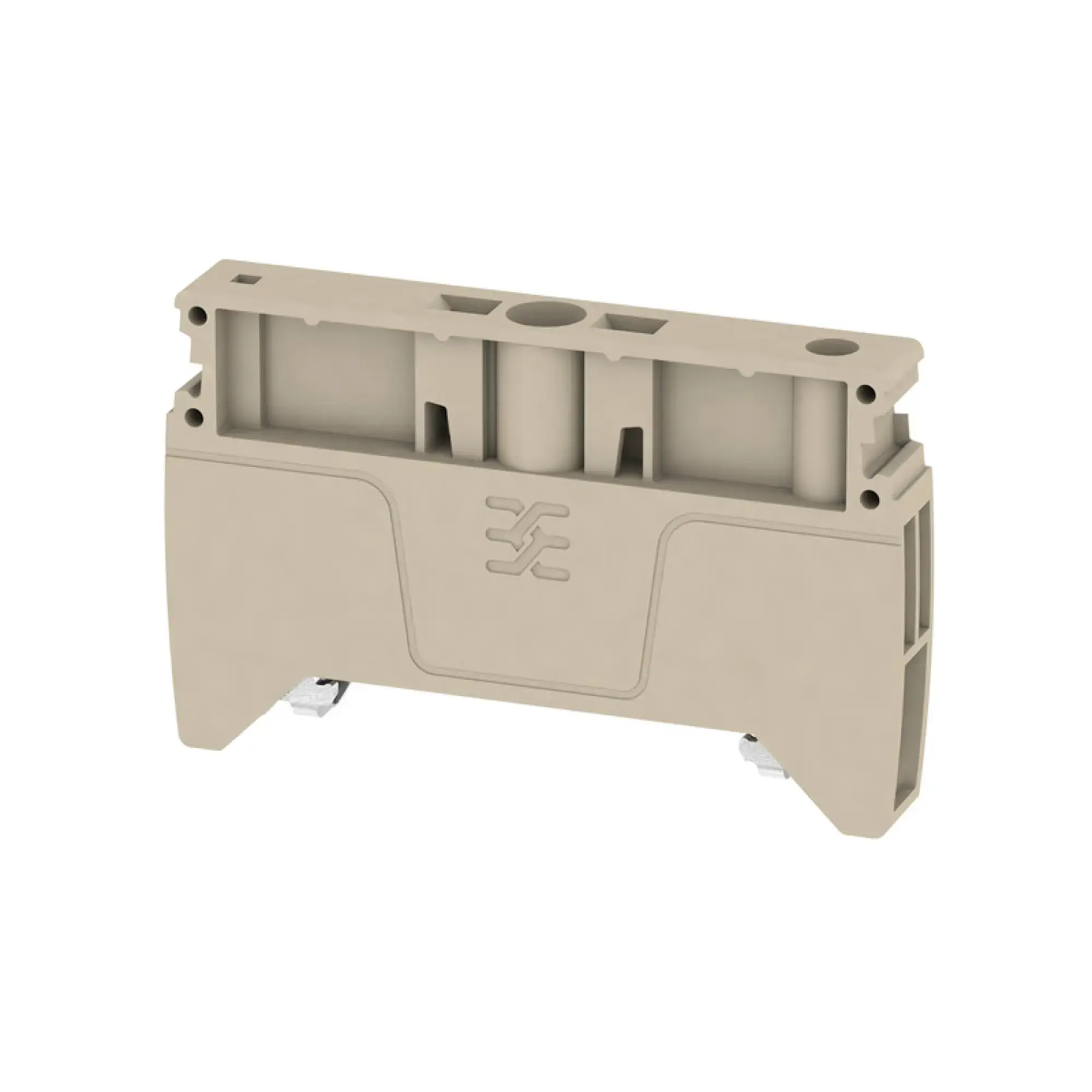 Weidmüller 1991920000 End bracket, dark beige, TS 35, V-0, WEMID GF 30, Width: 8 mm, 130 °C (img_001)