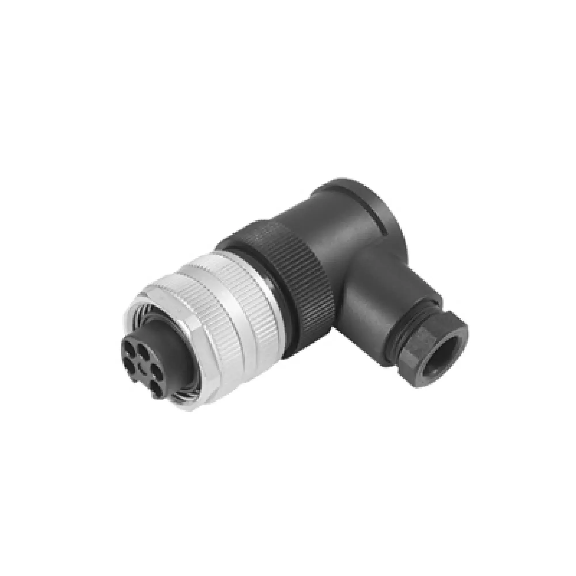Weidmüller 1292020000 Round plug (field customisable), 7/8", none, Socket, angled, Screw connection, Number of poles: 5, IP67, Shield connection: No (img_001)