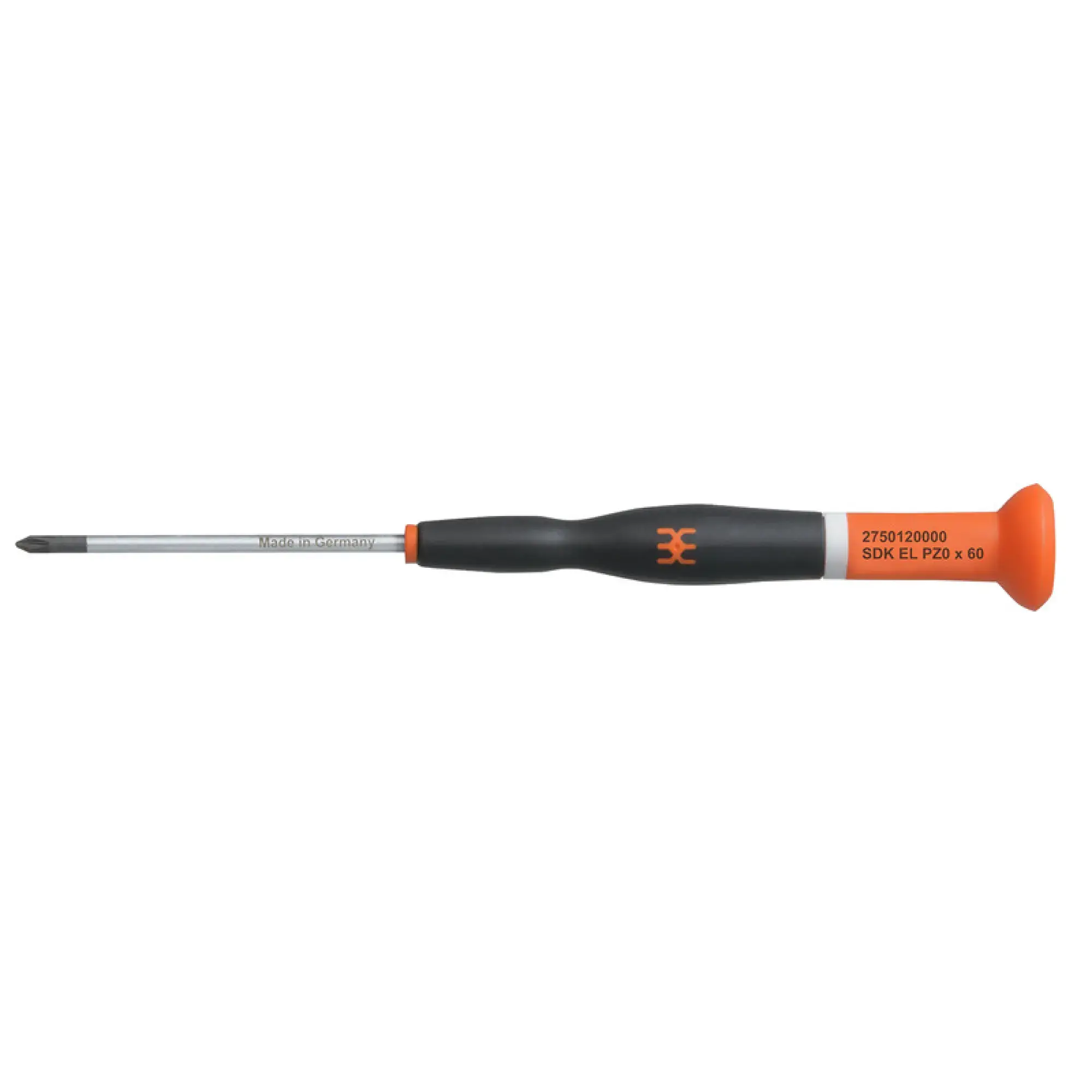 Weidmüller 2750120000 Crosshead screwdriver, Form: Crosshead, Pozidrive, Size: 0, Blade length: 60 mm (img_001)