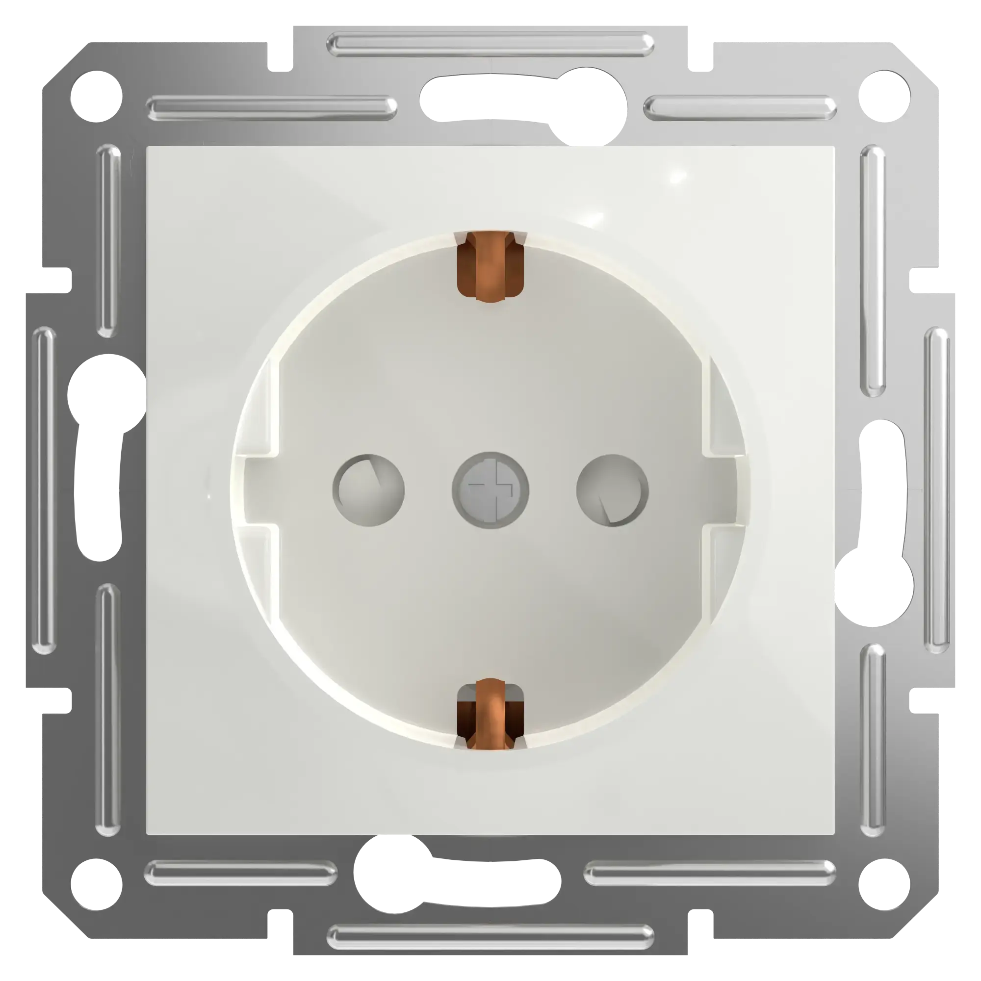 Schneider Electric EPH2970221D Socket Outlet 16A with Enhanced Contact Protection flush-mounted, white, Asfora (img_001)