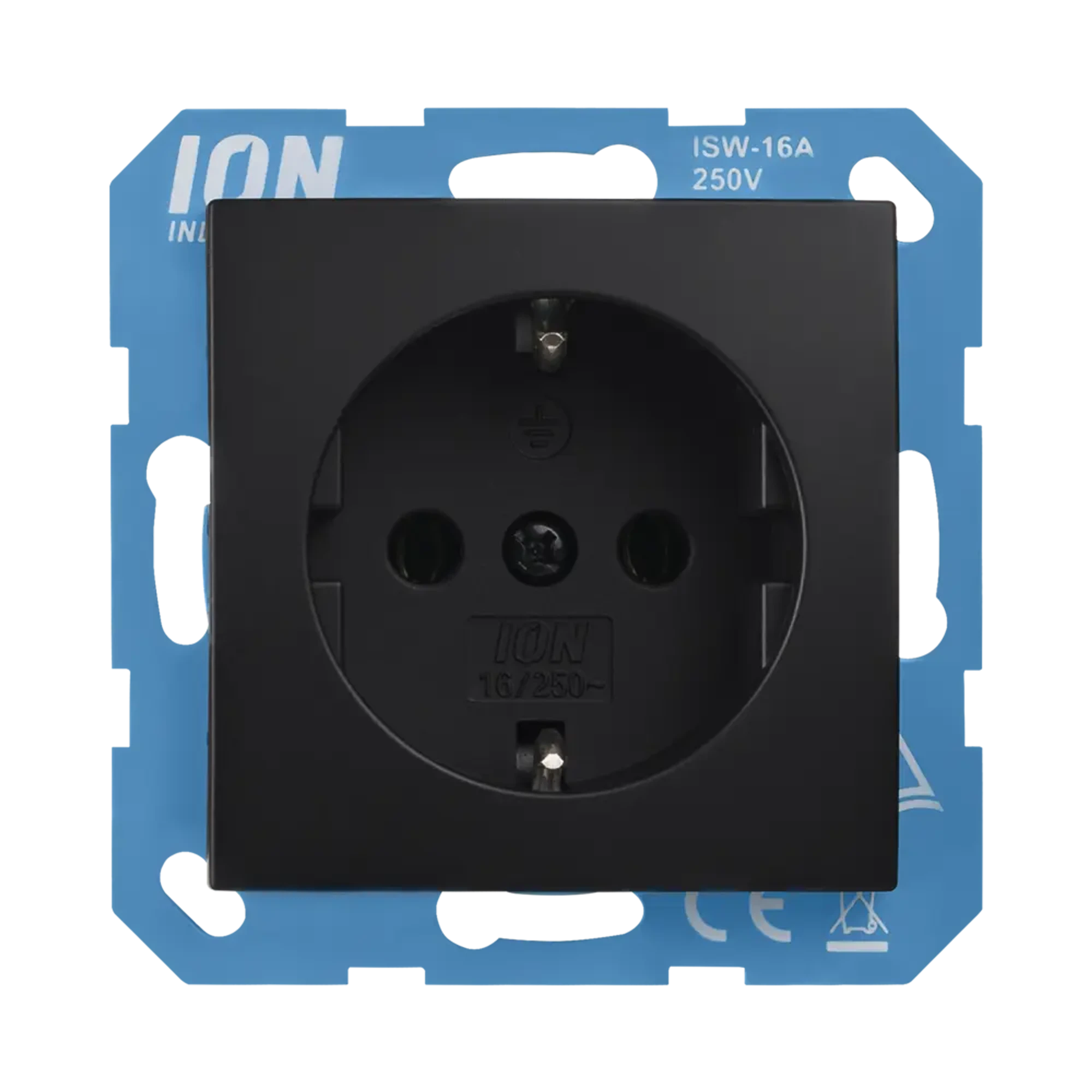 ION INDUSTRIES 10.302.016 Socket outlet E1 Matt Black (img_001)