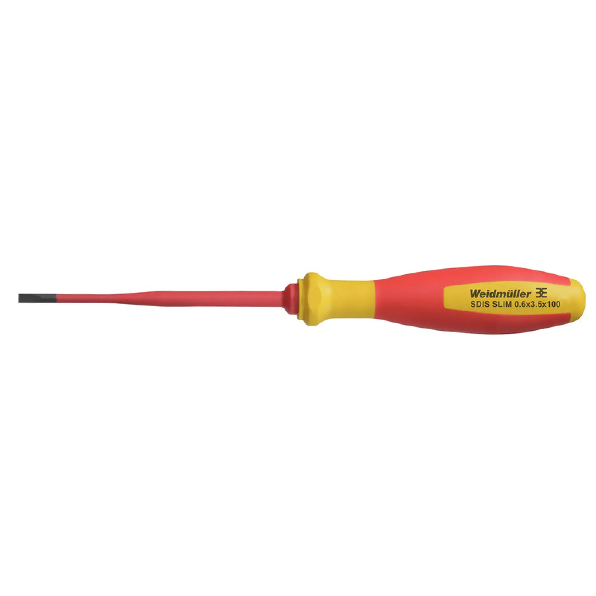 Weidmüller 2749610000 Slotted screwdriver, Blade thickness (A): 0.6 mm, Blade width (B): 3.5 mm, Blade length: 100 mm, Form: Slotted (img_001)