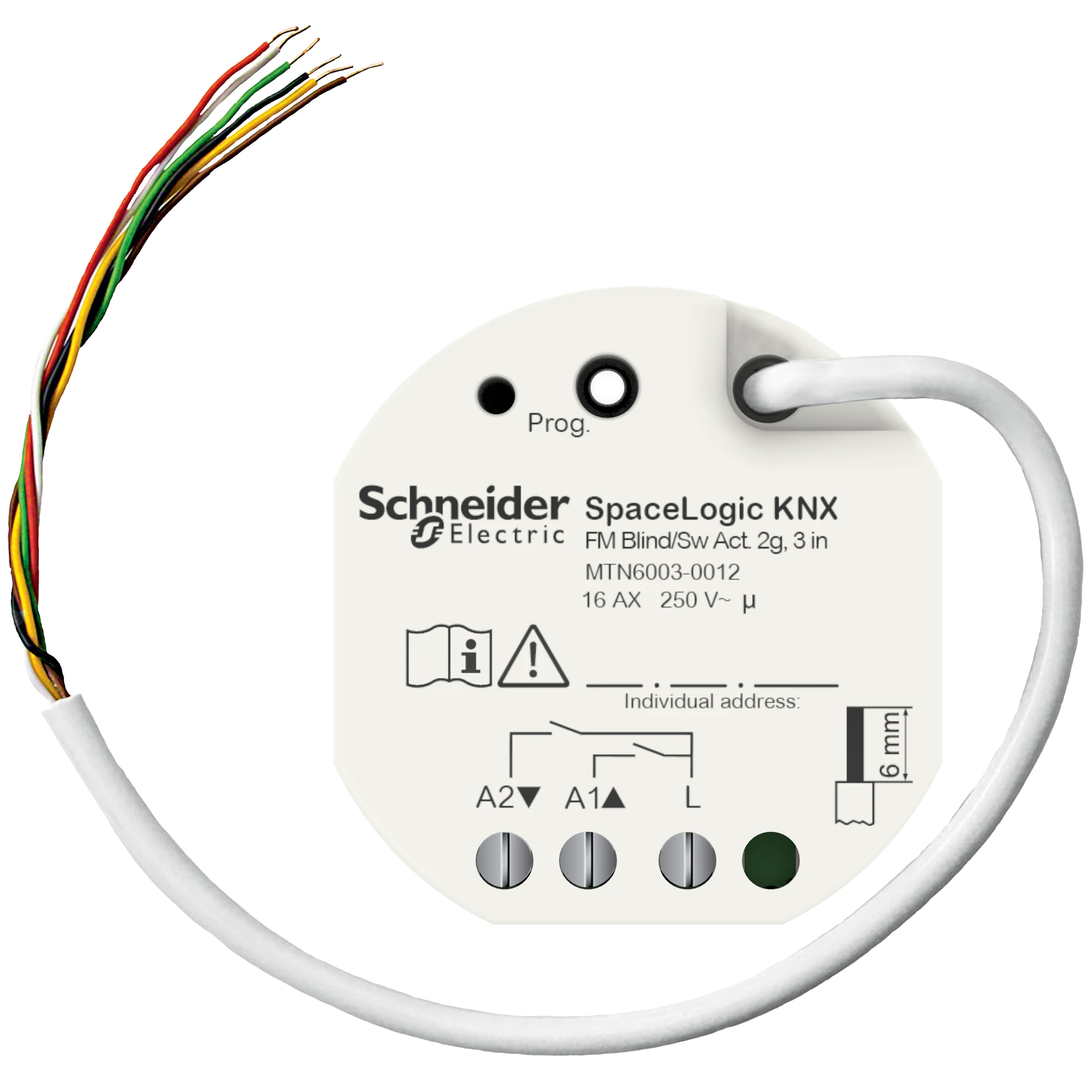 Schneider Electric MTN6003-0012 SpaceLogic KNX Blind-/Switch Actuator 2-gang Flush-mounted with 3 Binary Inputs (img_001)