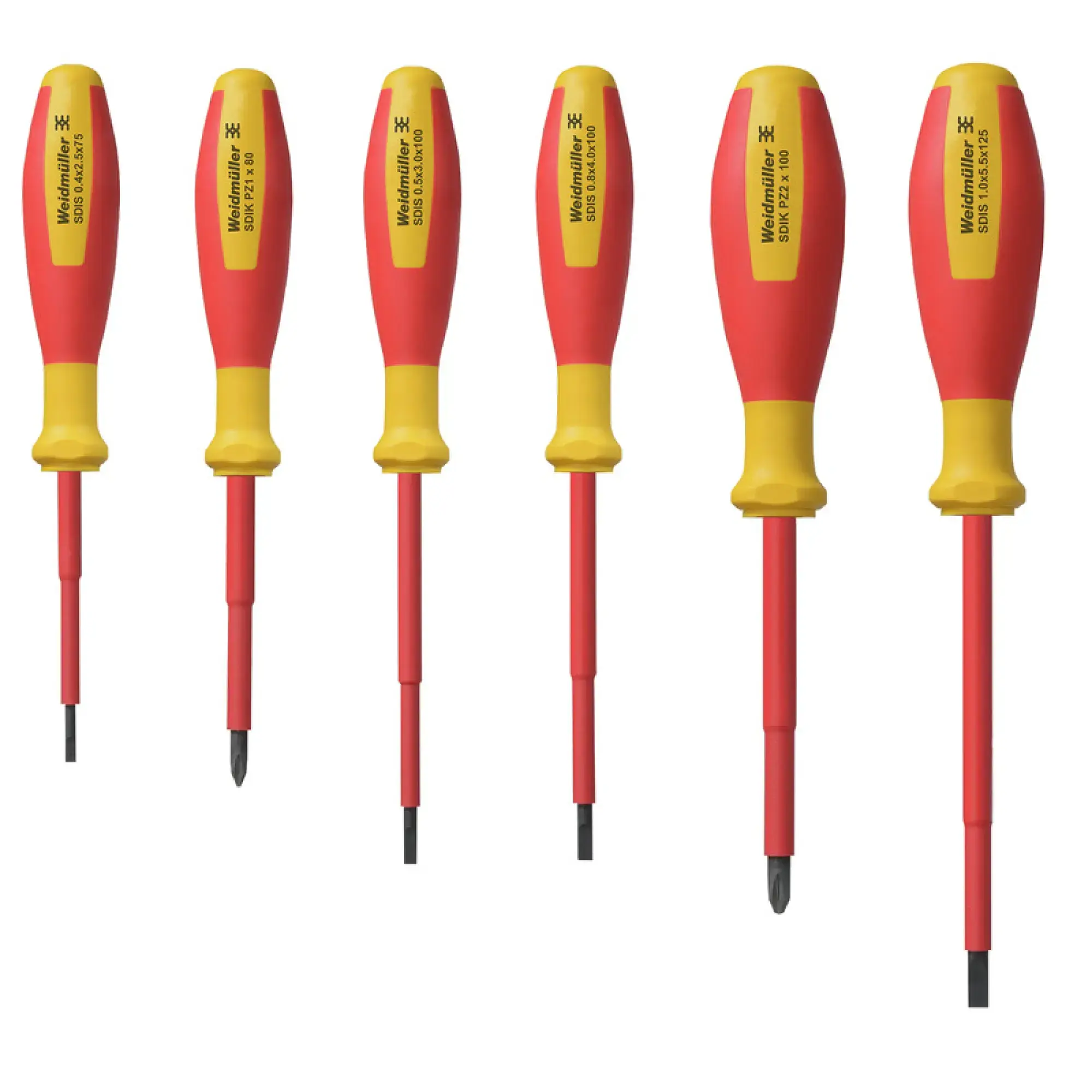 Weidmüller 2749760000 Screwdriver set, VDE-insulated Slotted and crosshead PZ-SD screwdriver set (img_001)