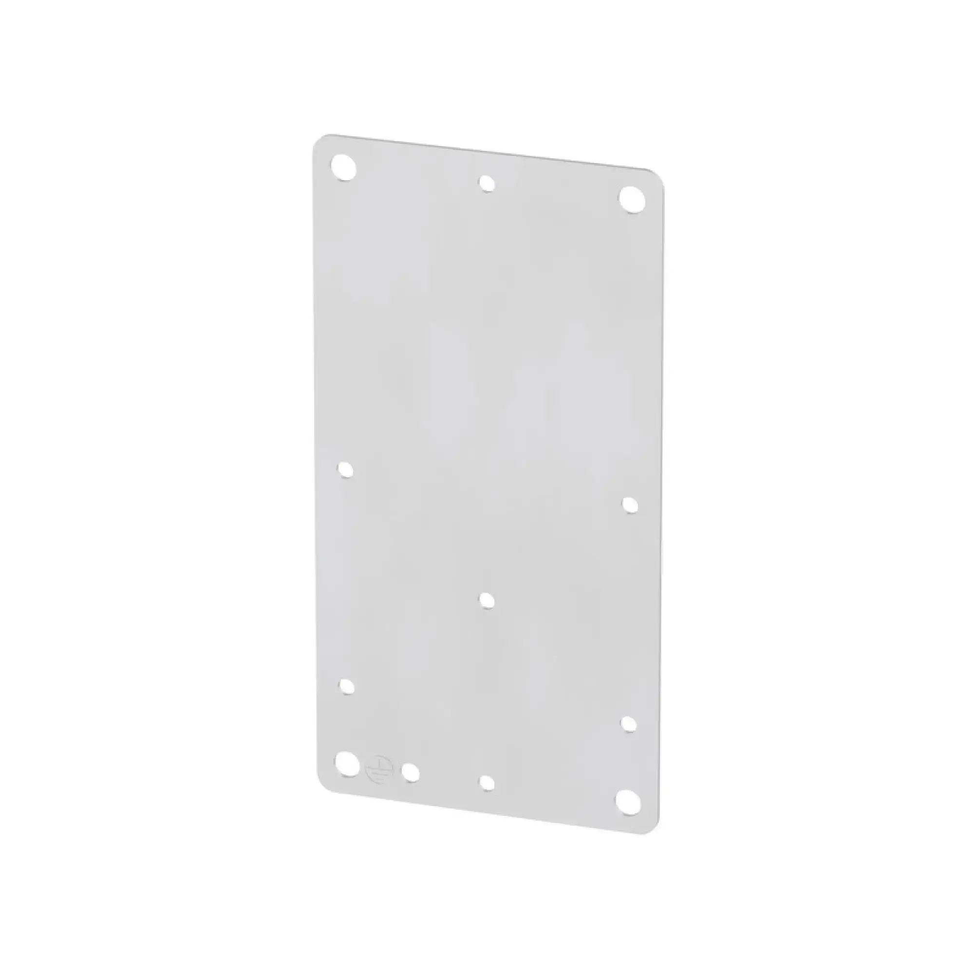 Weidmüller 1257650000 Mounting plate (Housing), Klippon TB (Terminal Box), prepunched, 91 x 174 x 1.5 mm, Stainless steel 1.4301 (304), untreated, silver (img_001)
