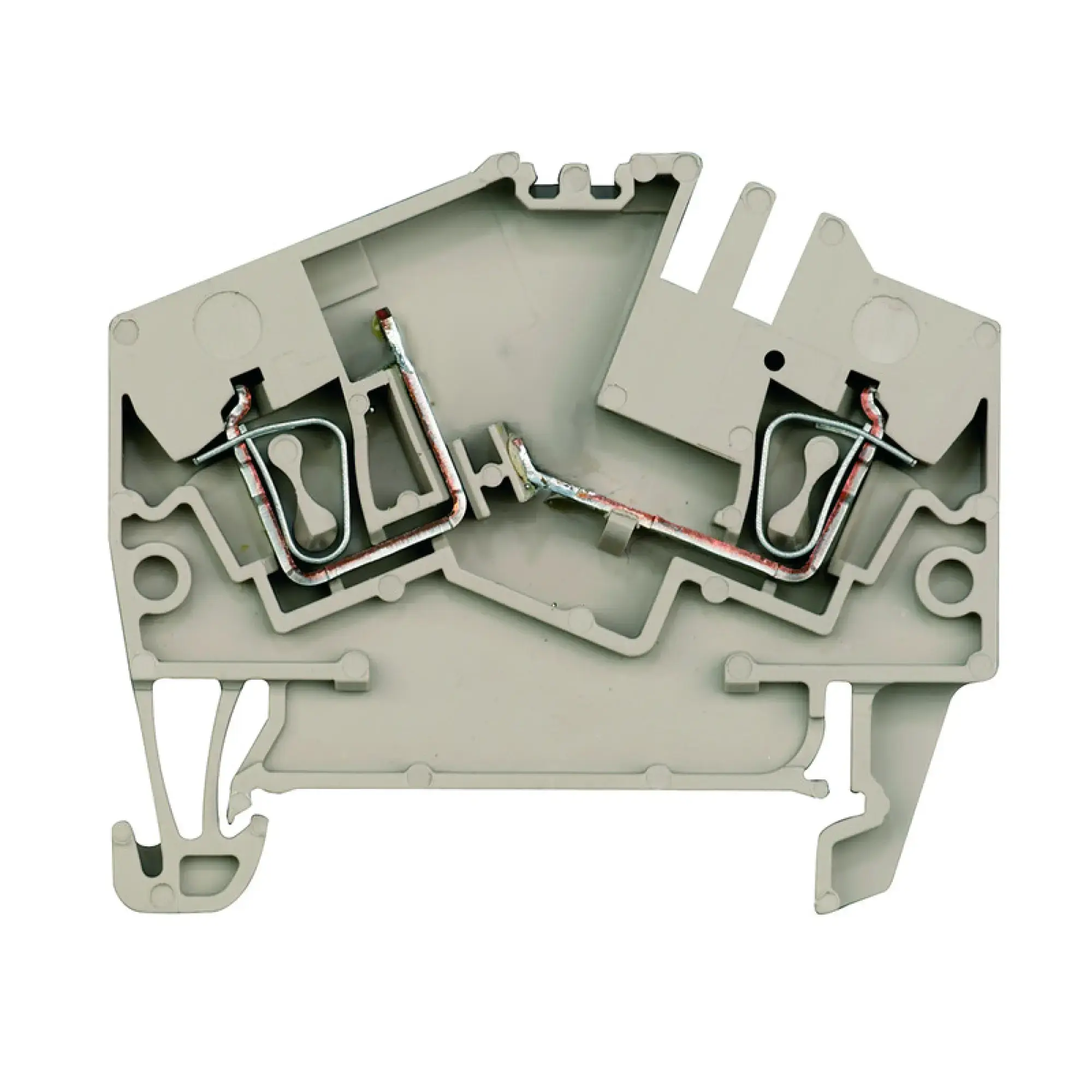 Weidmüller 1868870000 Component terminal block, Tension-clamp connection, dark beige, 2.5 mm², 400 V, 400 V, Number of connections: 2, Number of levels: 1, TS 35, V-0, Wemi (img_001)