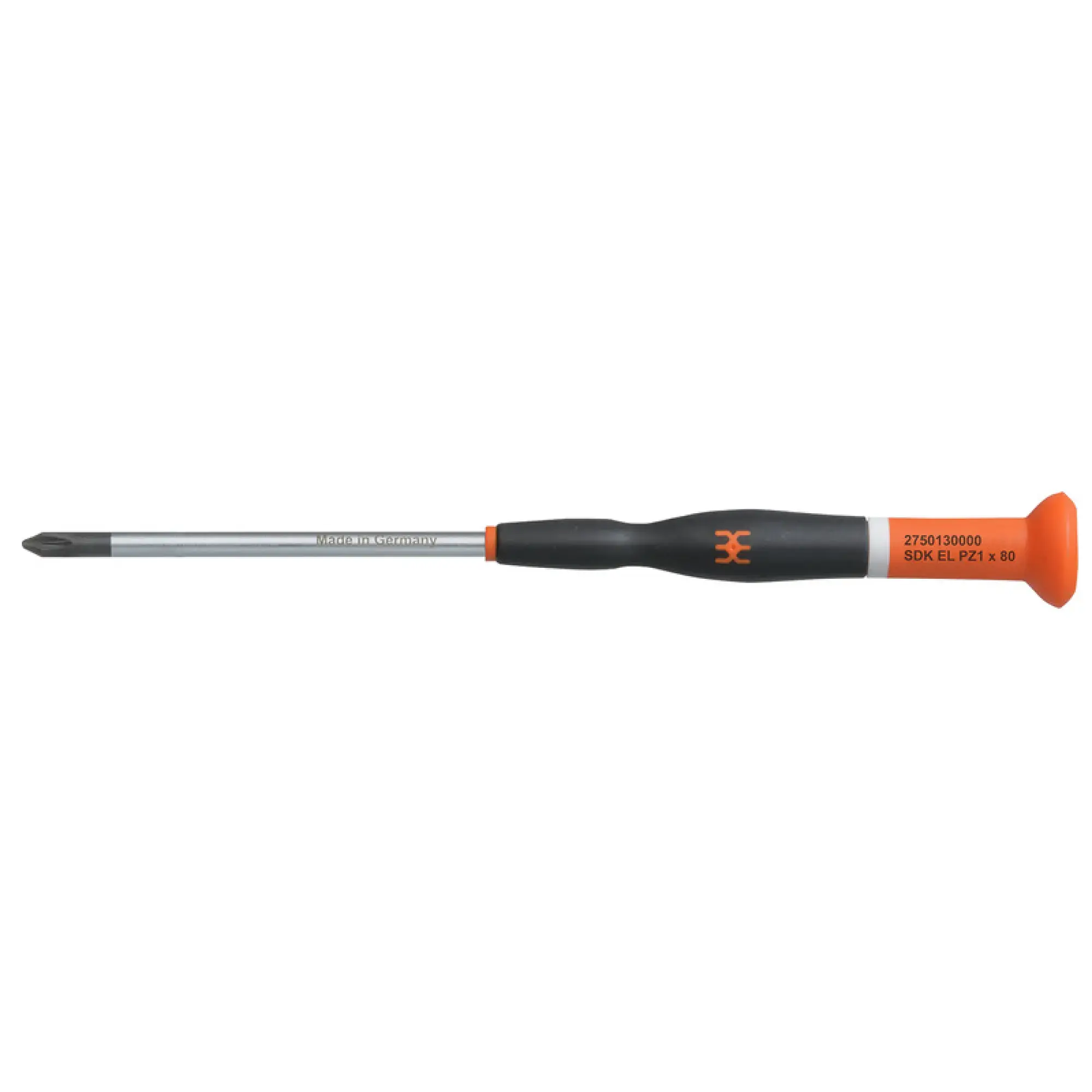 Weidmüller 2750130000 Crosshead screwdriver, Form: Crosshead, Pozidrive, Size: 1, Blade length: 80 mm (img_001)