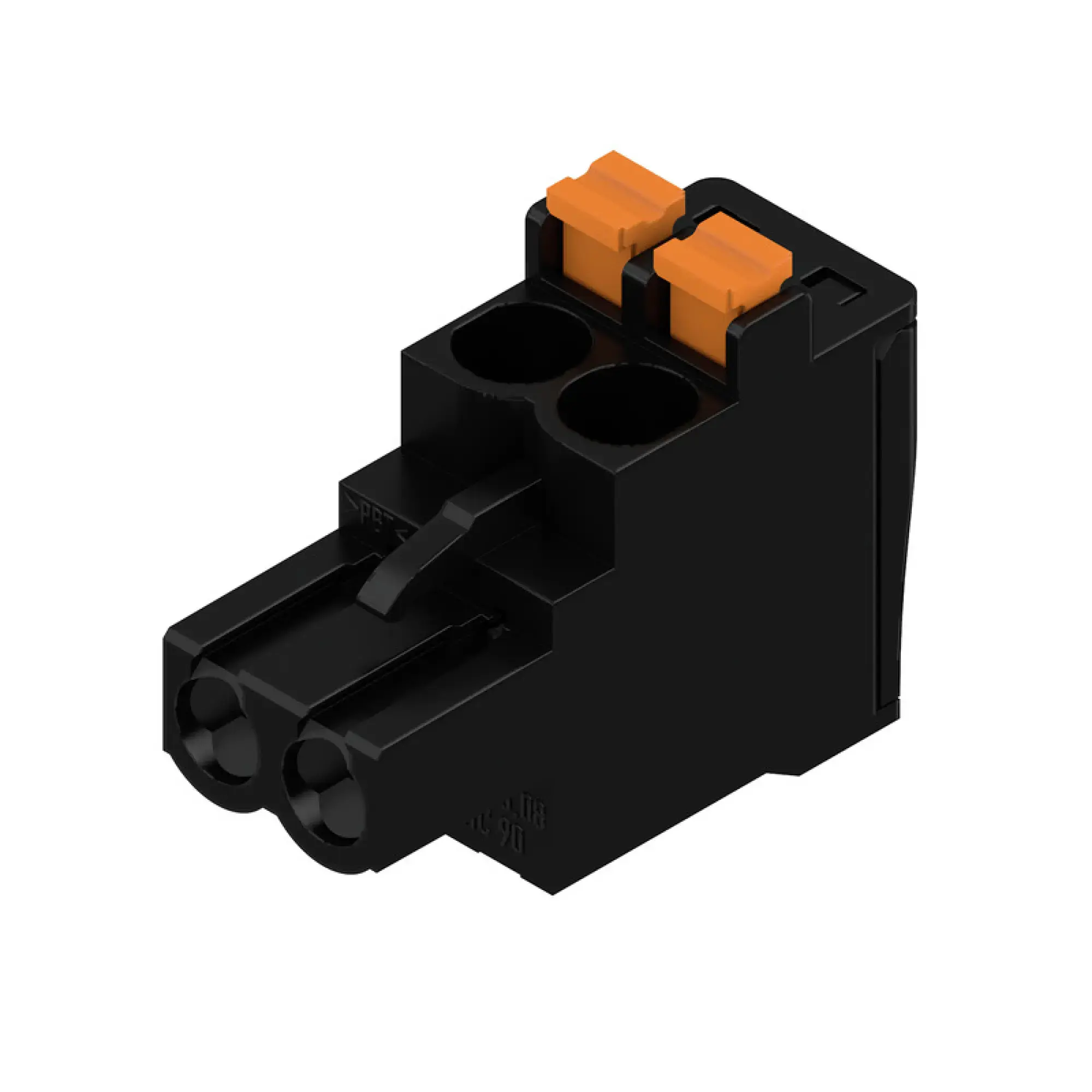 Weidmüller 1000030001 PCB connector (wire connection), 320 V, 24 A, Pitch in mm: 5.08, 3.31 mm², Number of poles: 2, PUSH IN with actuator, Box (img_001)