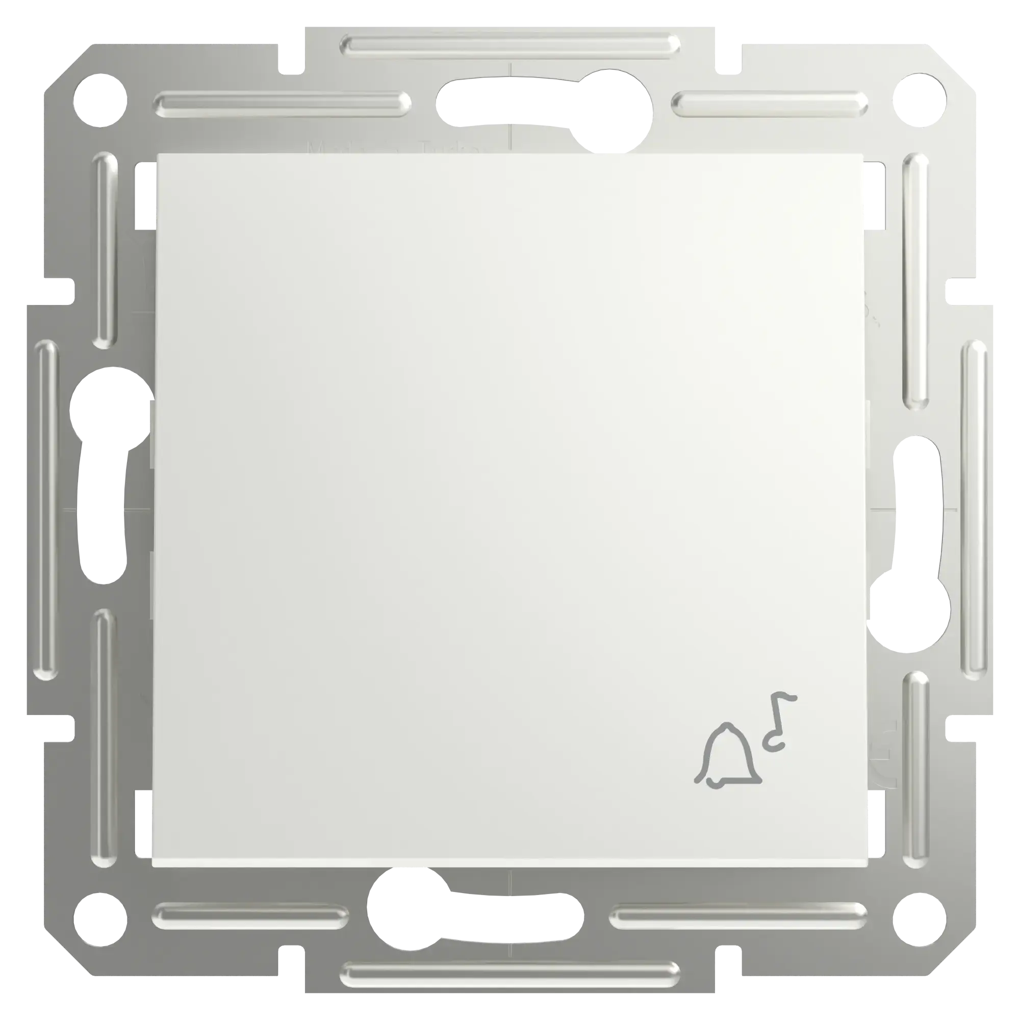 Schneider Electric EPH0870121D Push Button with Bell Symbol flush-mounted, white, Asfora (img_001)