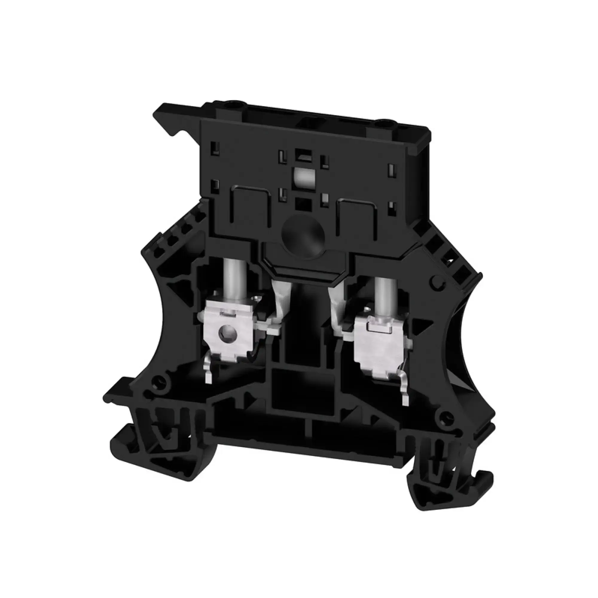 Weidmüller 1011010000 Fuse terminal, Screw connection, black, 6 mm², 6.3 A, 500 V, Number of connections: 2, Number of levels: 1, TS 35 (img_001)