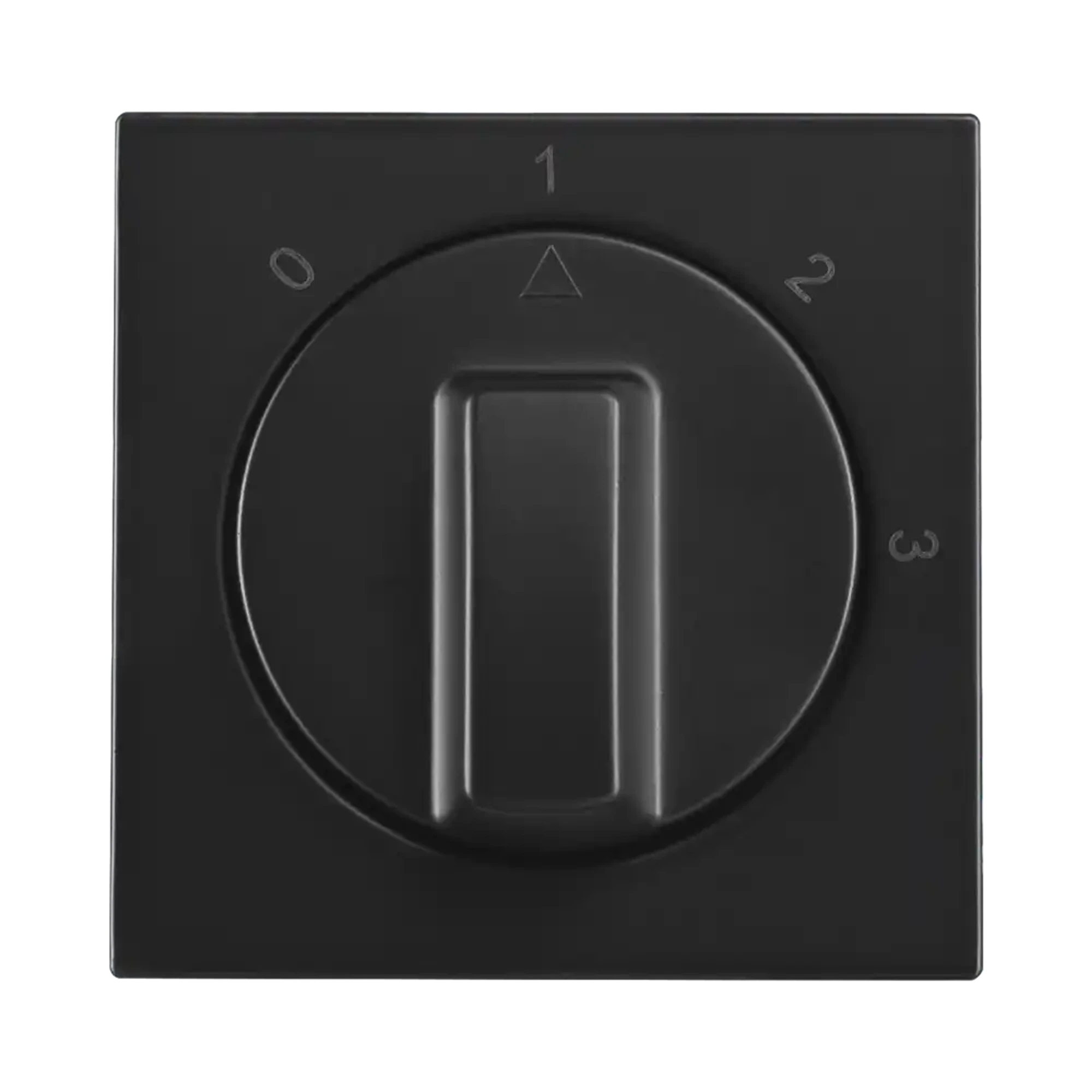 ION INDUSTRIES 11.300.116 Central plate with rotary knob for 3-position switch with Zero position V1/J1 Matt Black (img_001)