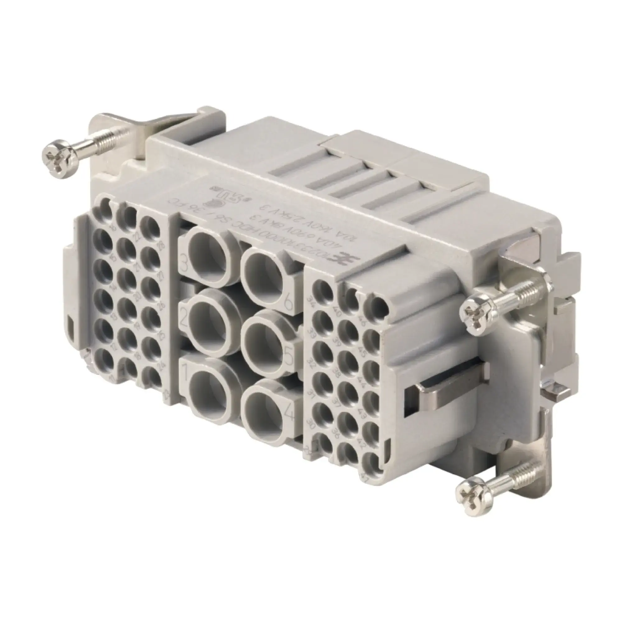 Weidmüller 1023310000 Contact insert (industry plug-in connectors), Female, 690 V, 40 A, Number of poles: 42, Crimp connection, Size: 6 (img_001)