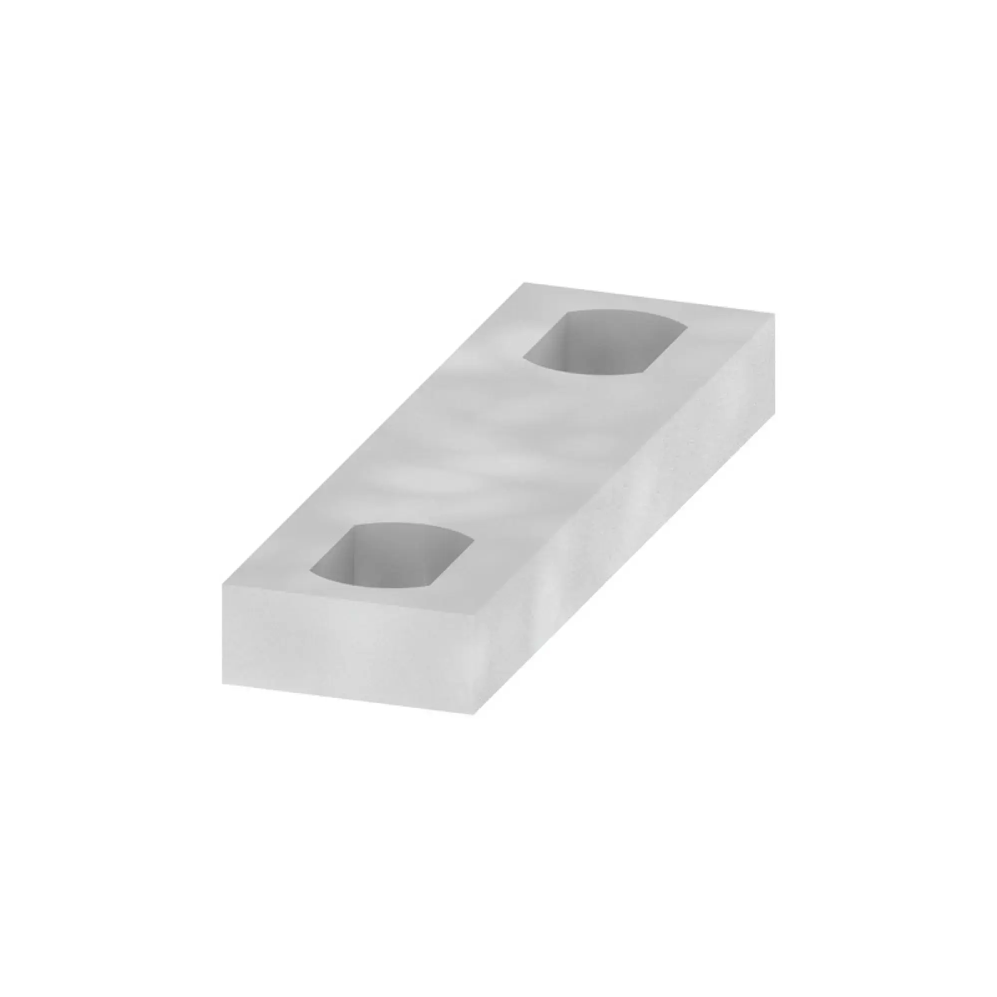 Weidmüller 0328000000 Cross-connector (terminal), when screwed in, grey, 47 A, Number of poles: 2, Pitch in mm: 24.00, Insulated: No, Width: 34 mm (img_001)