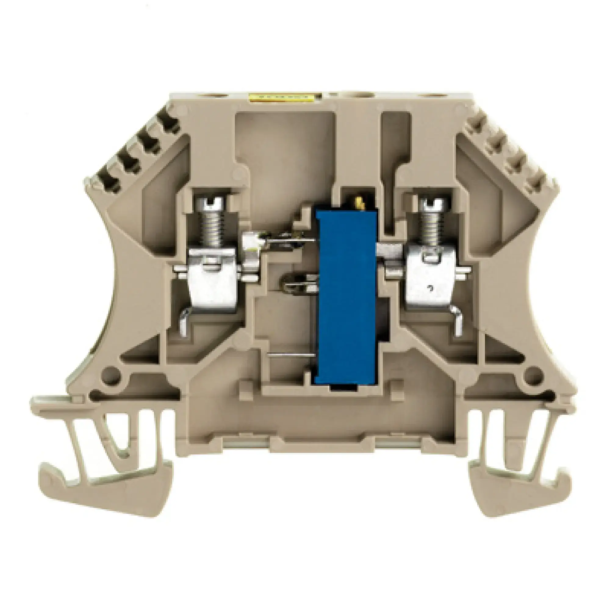 Weidmüller 1027300000 Component terminal block, Screw connection, dark beige, 4 mm², 250 V, 250 V, Number of connections: 2, Number of levels: 1, TS 35, V-0, Wemid (img_001)
