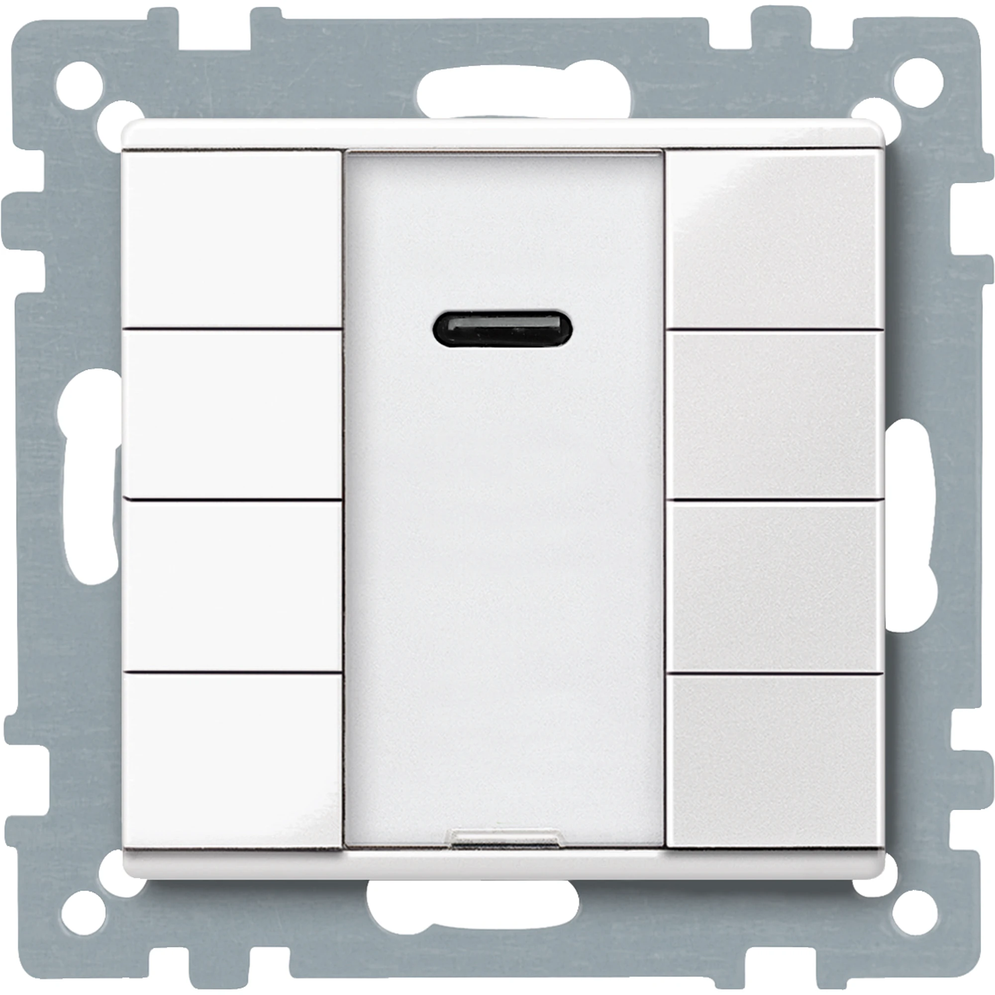 Schneider Electric MTN617519 Switching unit 4-fold plus with IR receiver, glossy polar white, System M (img_001)