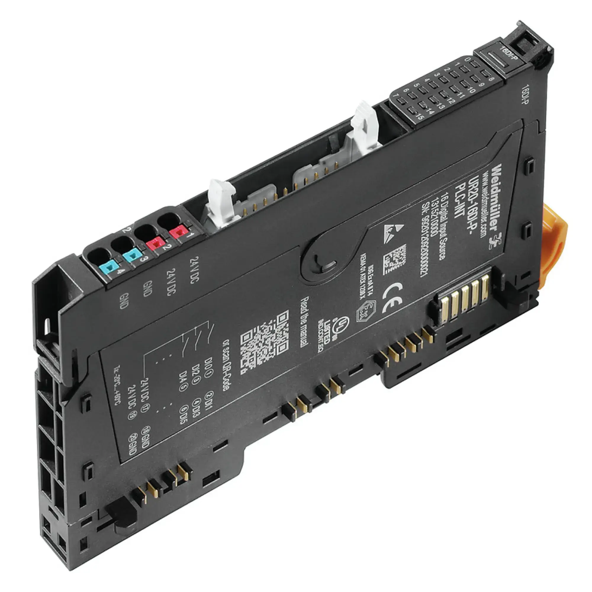 Weidmüller 1315210000 Digital input module (I/O), Special module, PUSH IN, 24 V DC +20 %/ -15 %, via the system bus, -20 °C ... +60 °C (img_001)