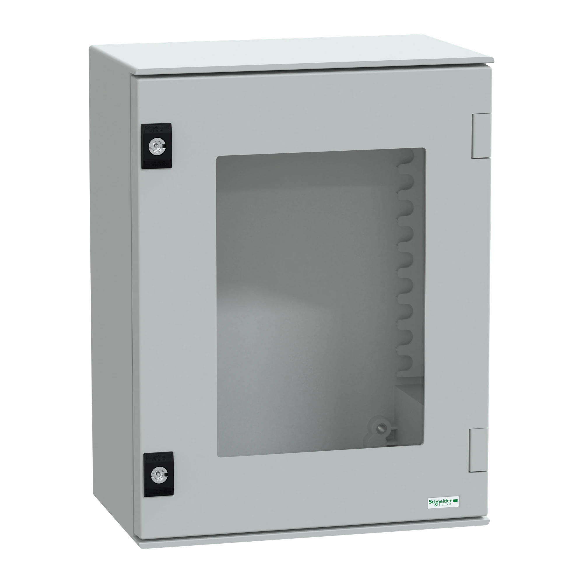 Schneider Electric NSYPLM43TG Polyester Enclosure PLM Wall Mounting, without MP H430xB330xT200mm IP66, Transparent Door (img_001)
