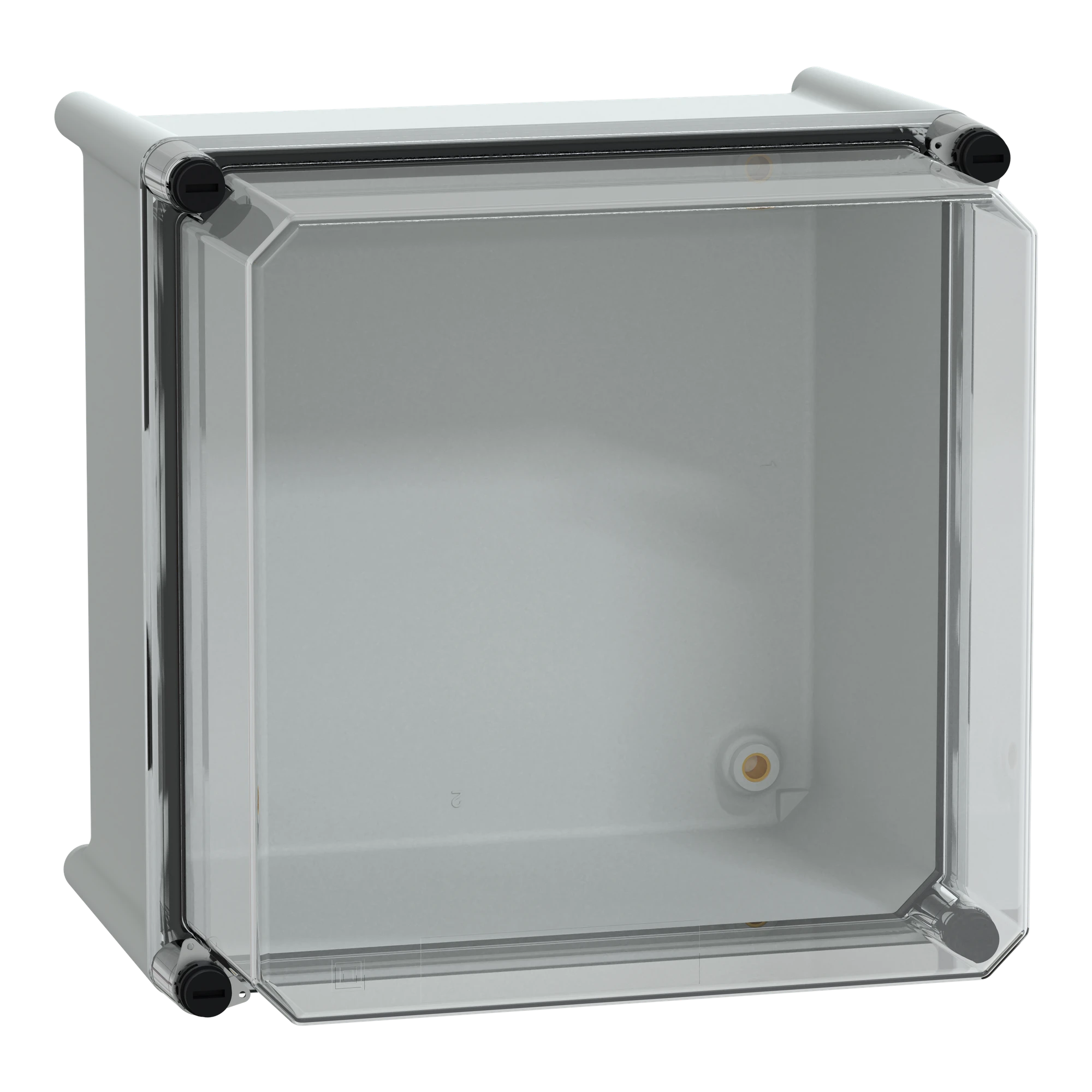 Schneider Electric NSYPLS2727AG Polyester enclosure PLS wall mounting 270x270x230mm IP66, transparent PC cover (img_001)